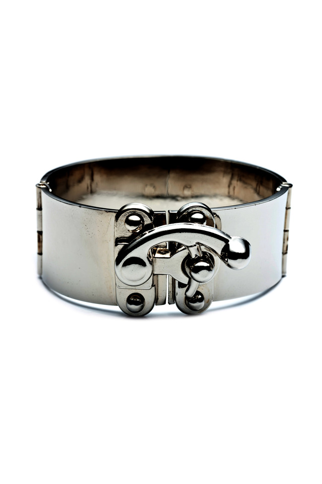 Sterling Silver Hook Latch Cuff Bracelet
