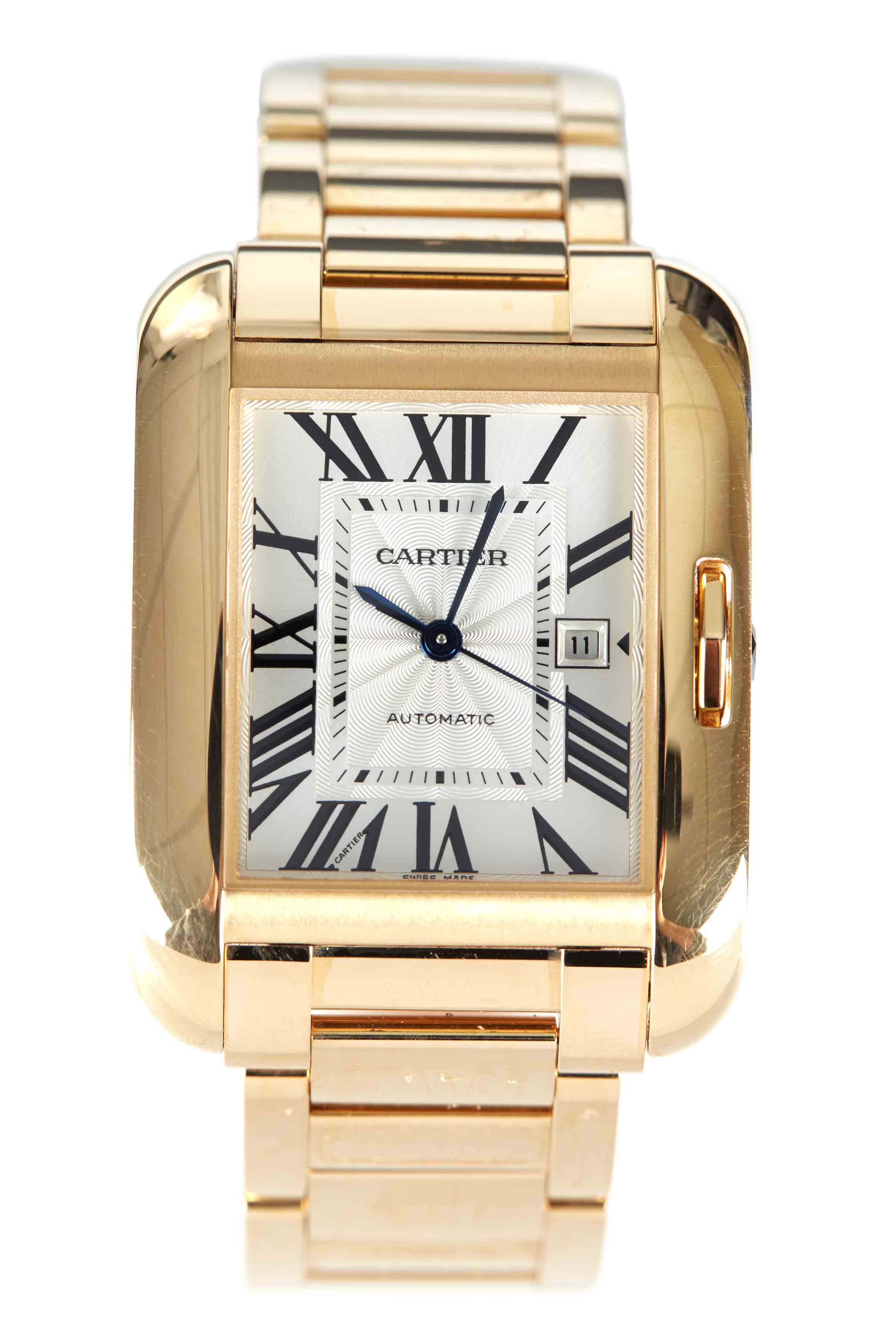 cartier tank anglaise yellow gold