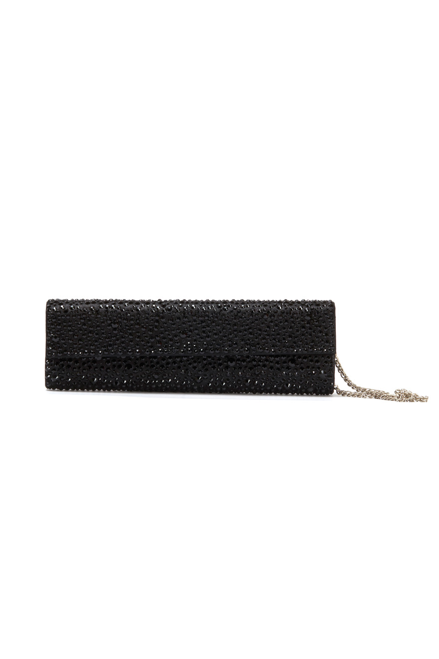 Black Beaded Clutch Evening Bag