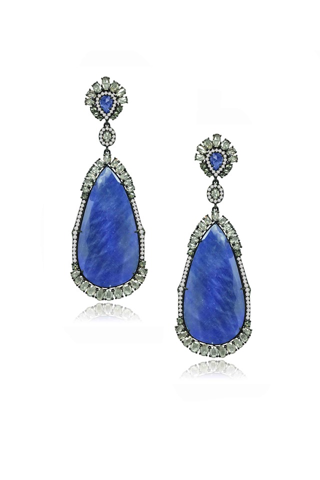 Gold Rough Diamond Earrings