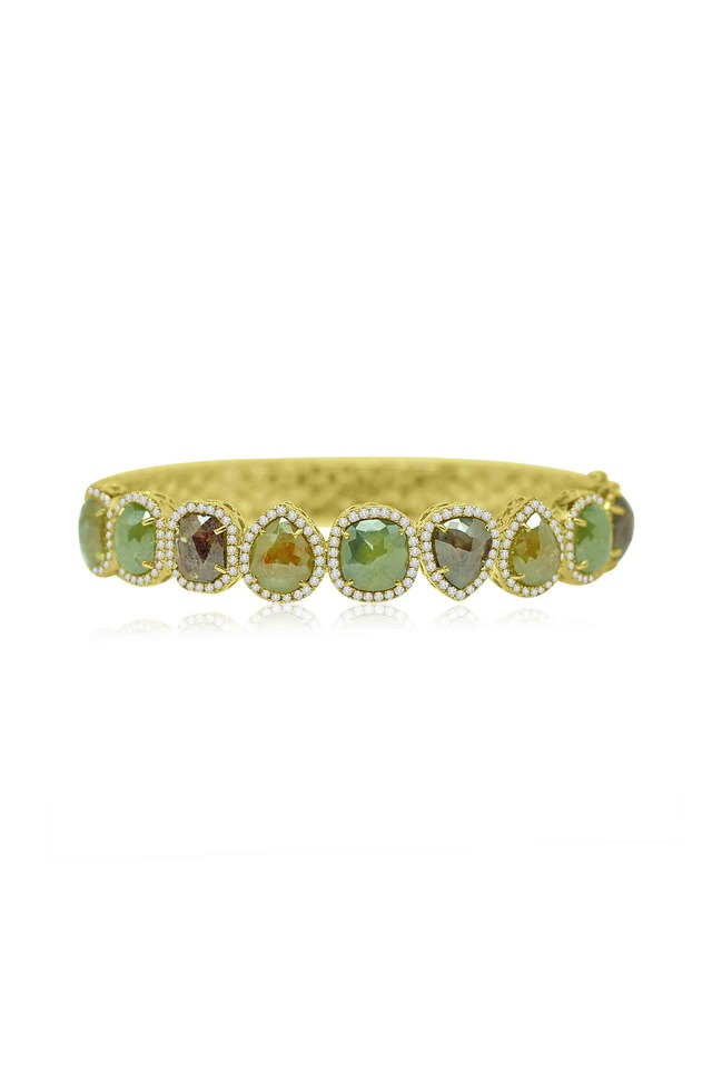 Yellow Gold Diamond Line Bracelet