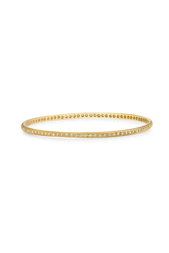 Gold Diamond Bangle