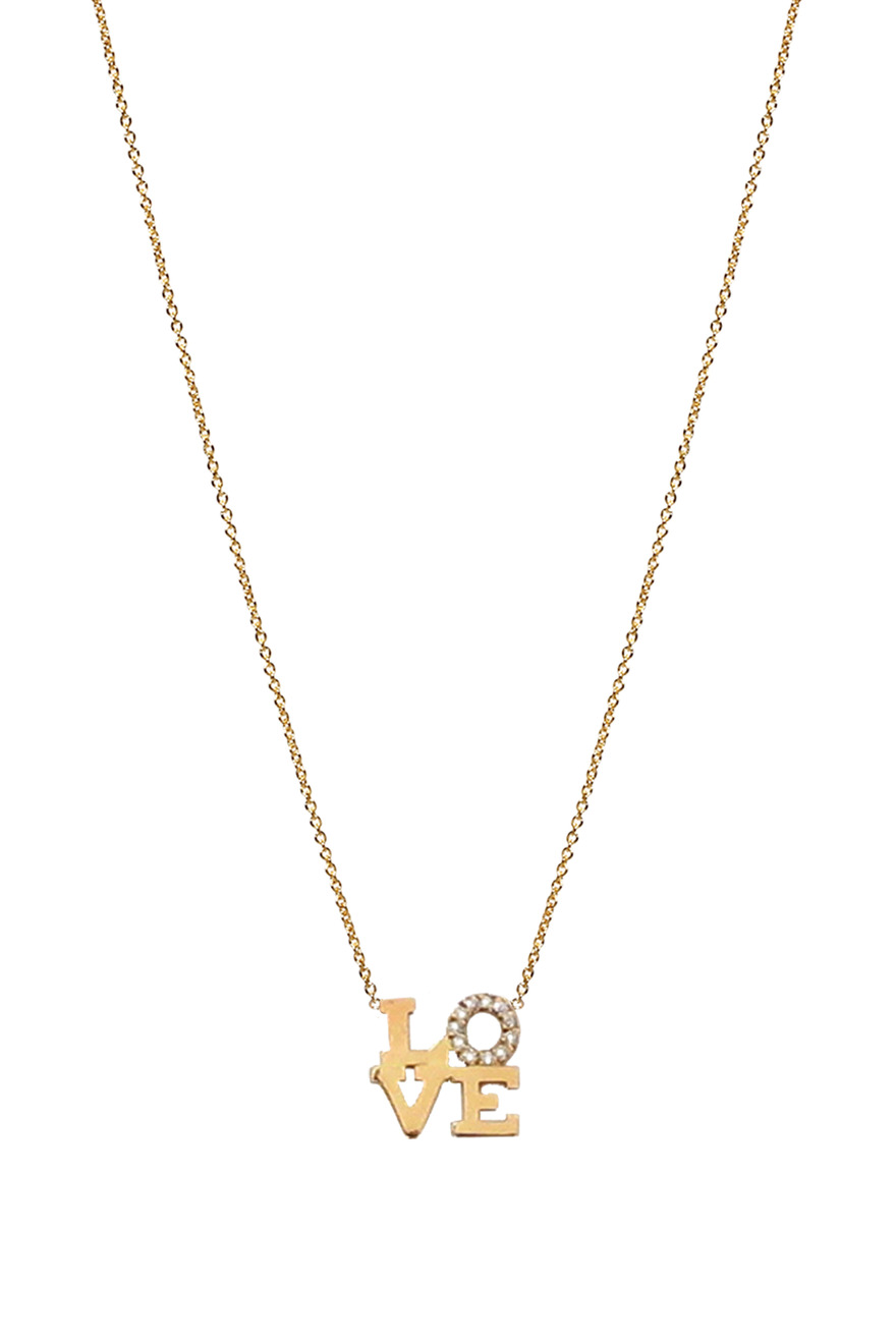 Diamond "Love" Necklace