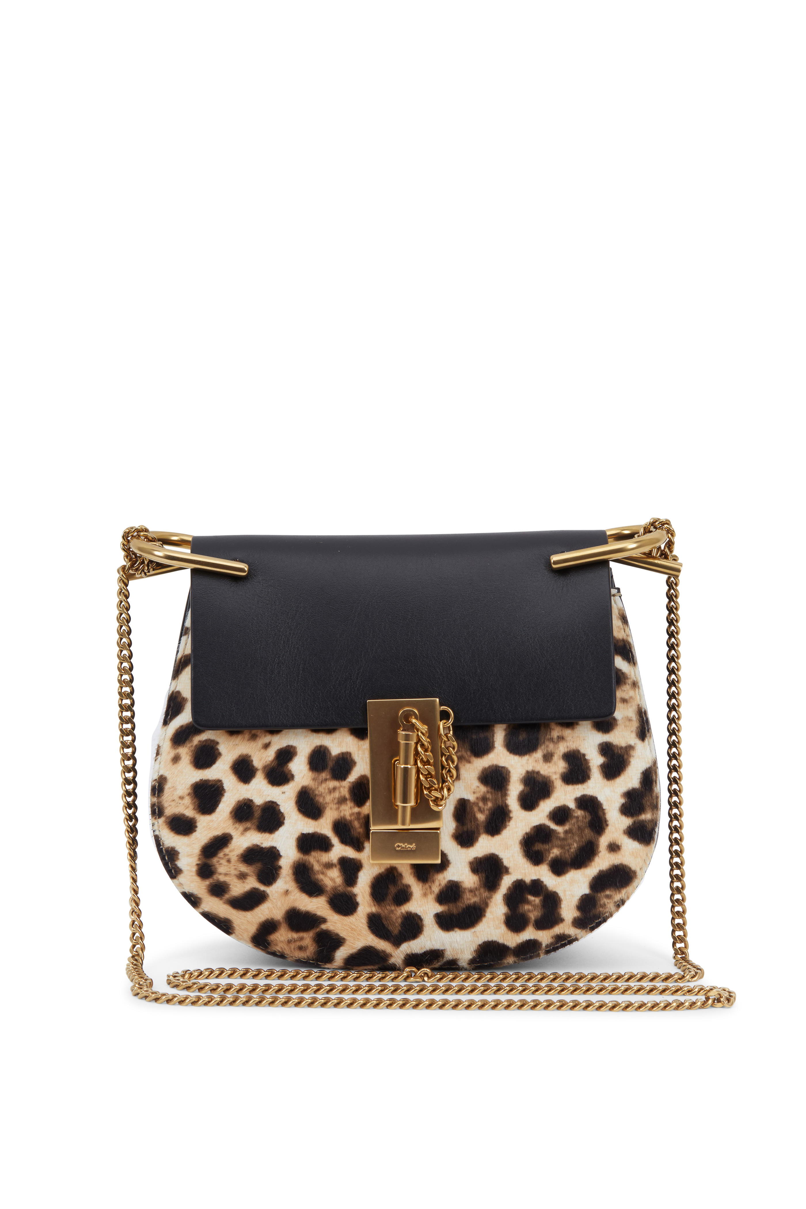 black leopard print bag