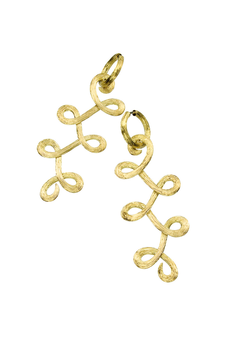 Gold Celtic Dunes Earrings