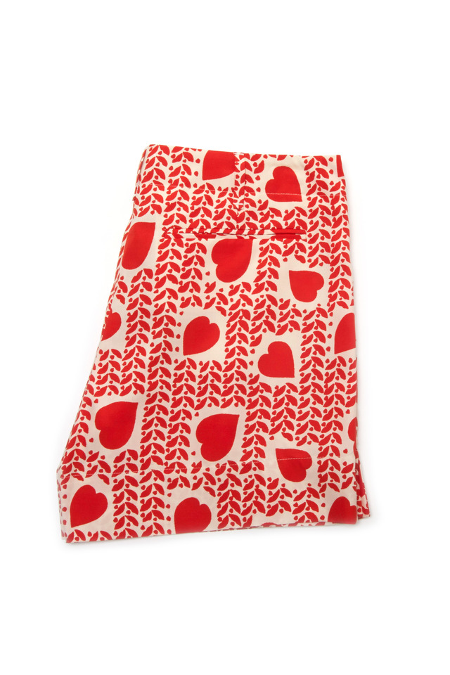 Pomegranate Slim Cropped Pants