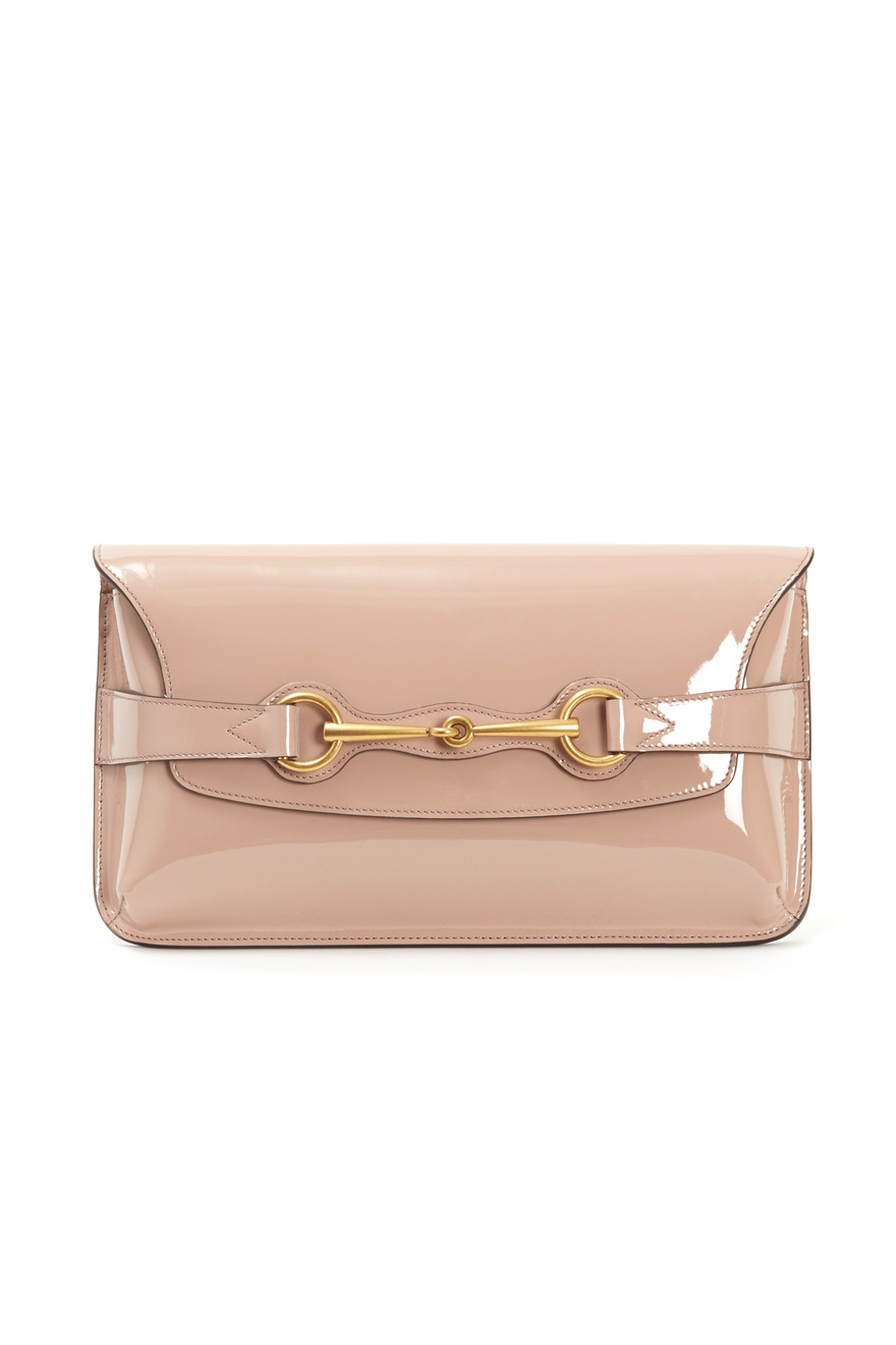 Light Pink Leather Clutch