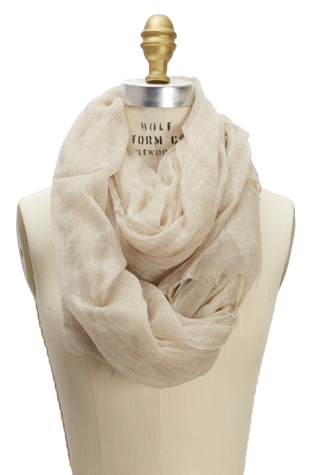 Felted Print Cashmere Scarf