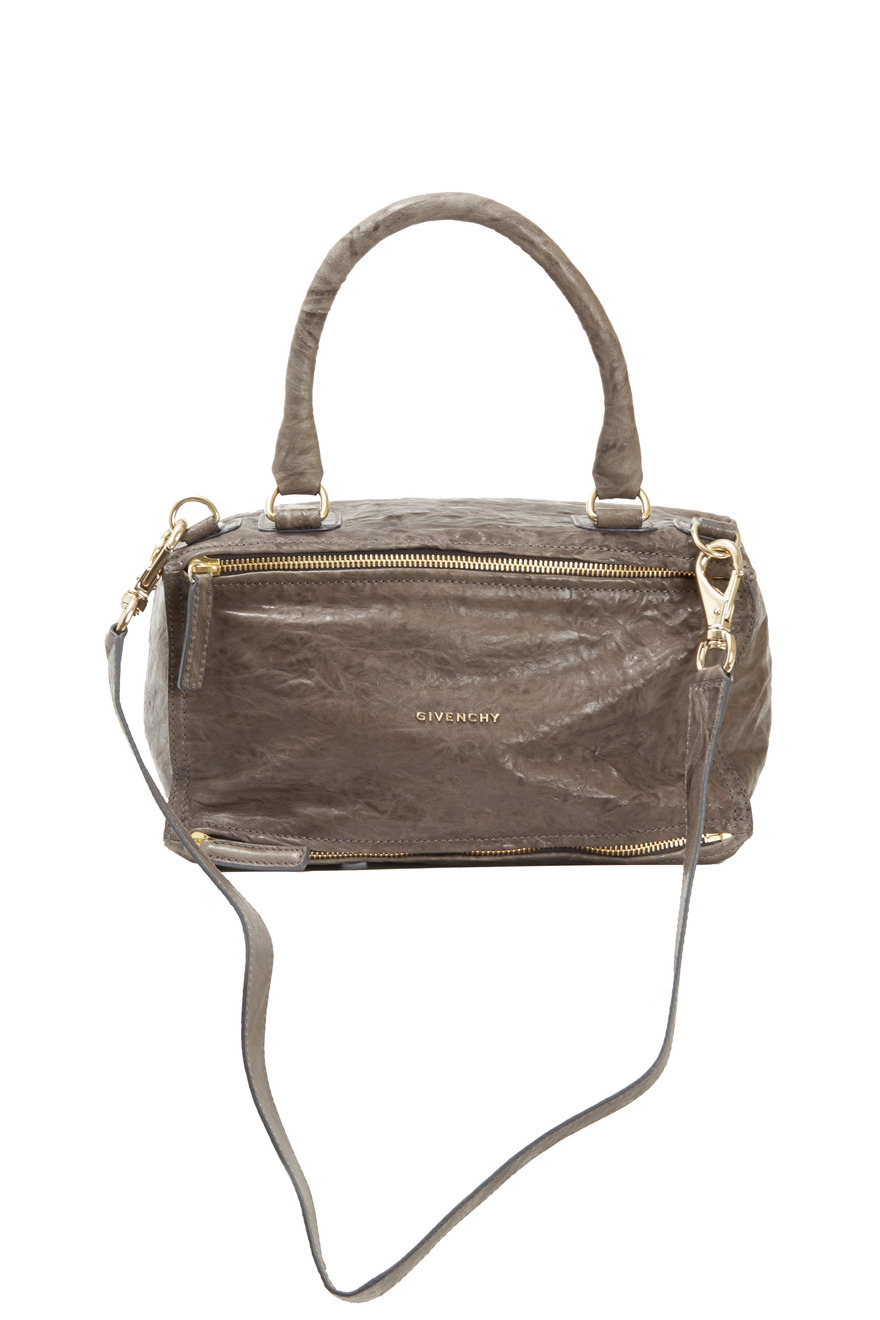 Pandora Anthracite Crinkled Leather Medium Bag