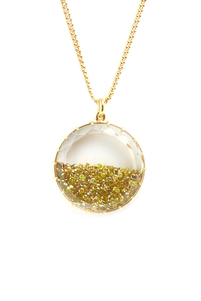 Yellow Gold Diamond Shake Necklace