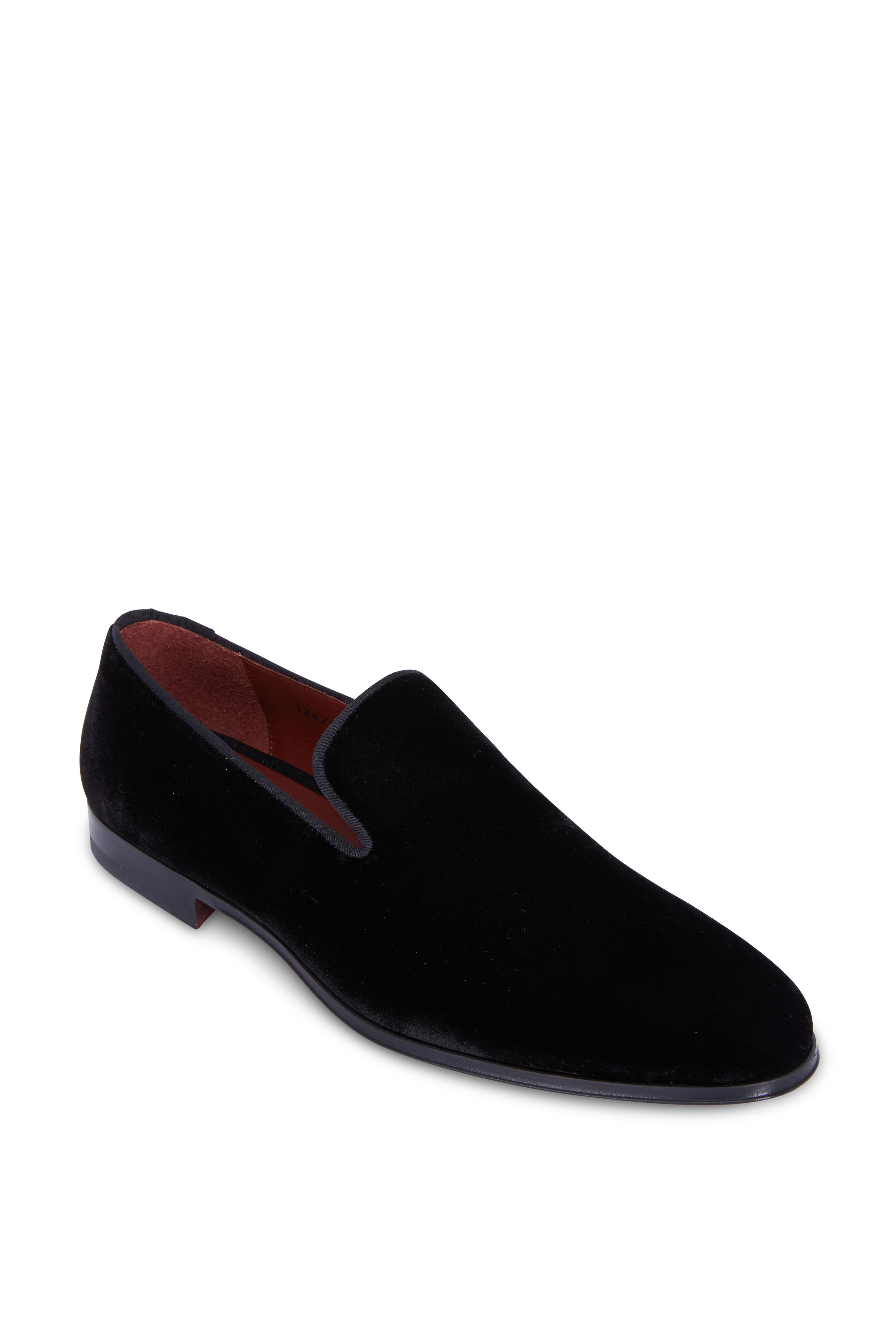 black velvet loafer