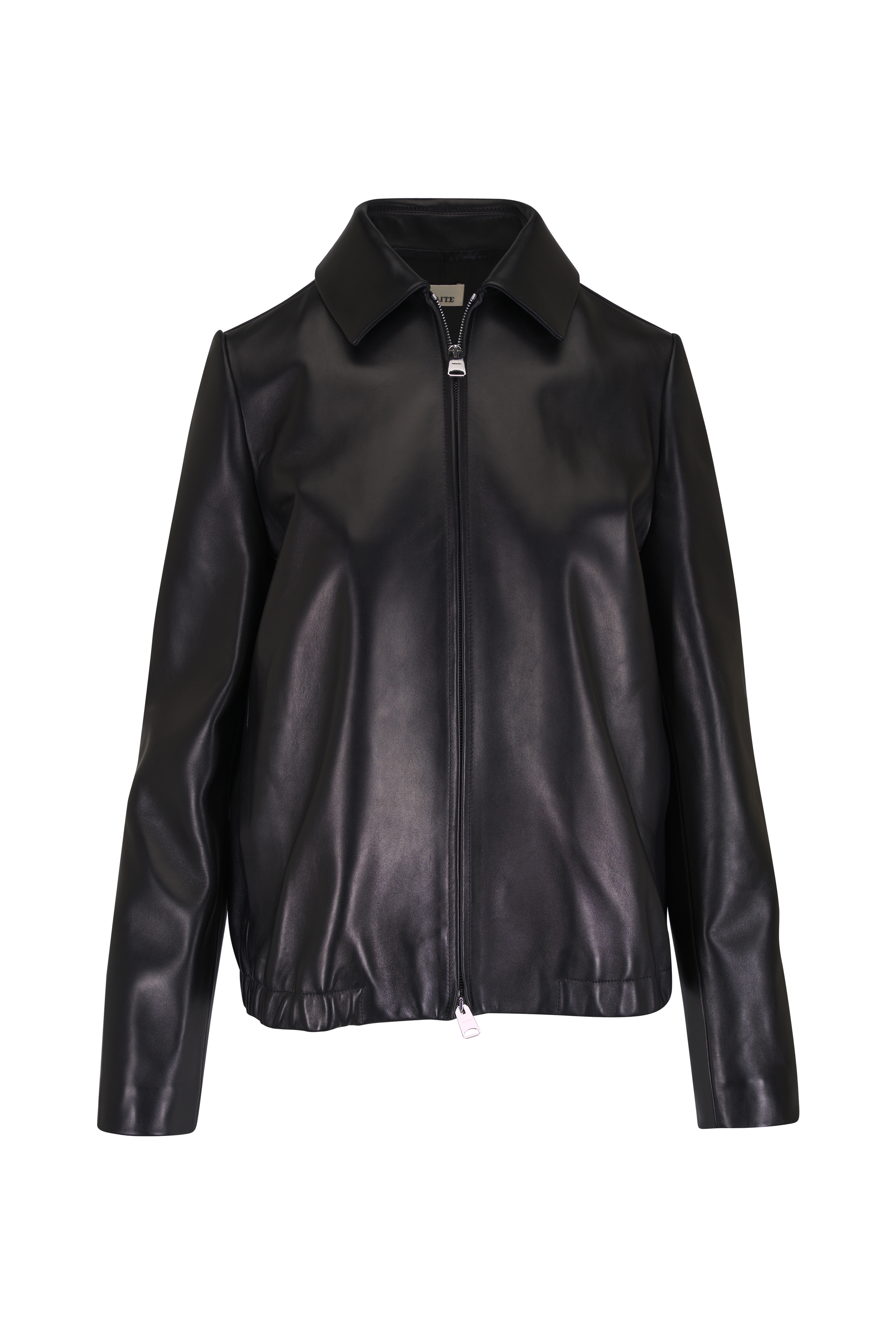 Khaite - Rizzo Black Studded Leather Jacket | Mitchell Stores