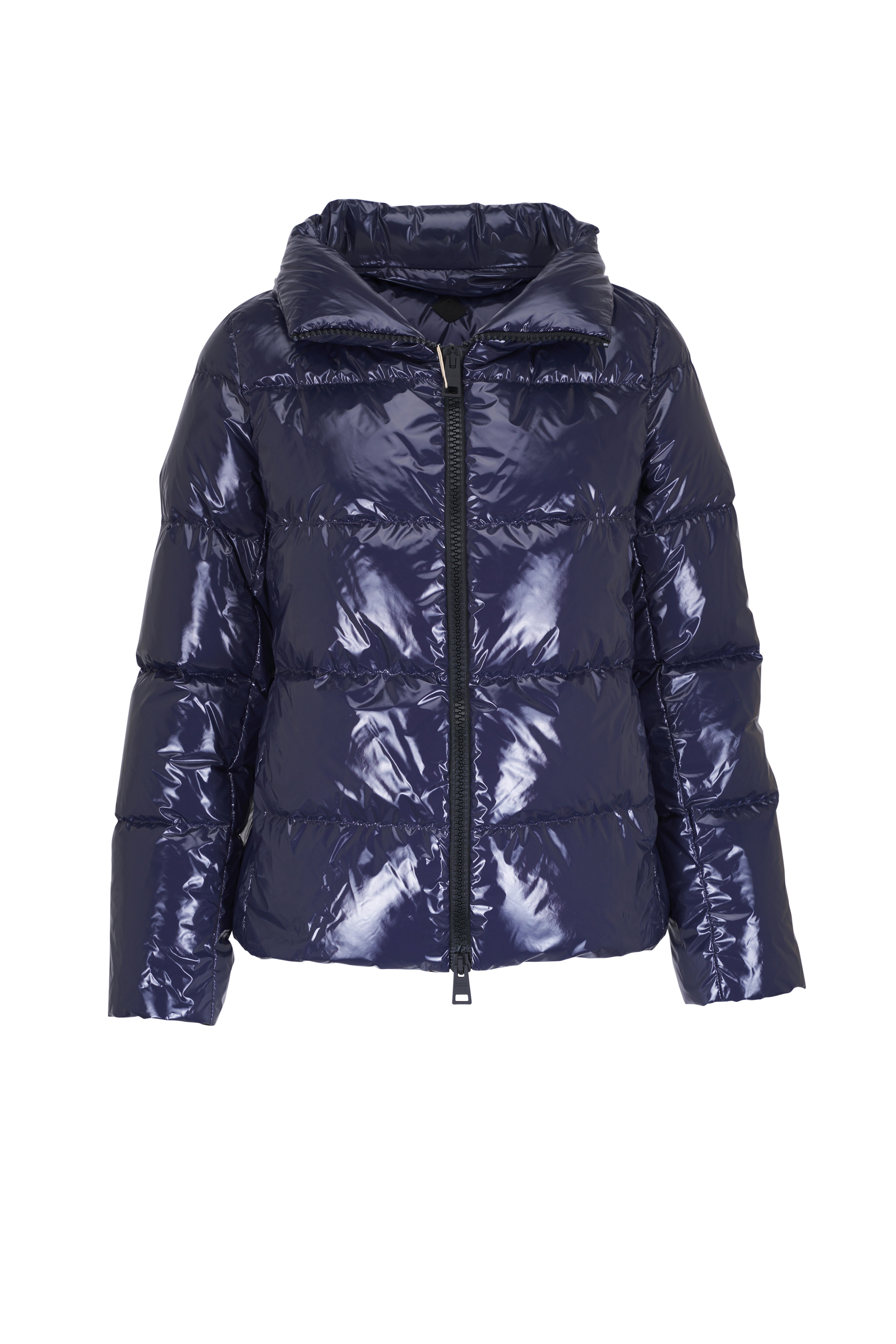 ブルゾン Herno Quilted Puffer Jacket With High Collar Herno Black High Collar Puffer Jacket With Horizontal
