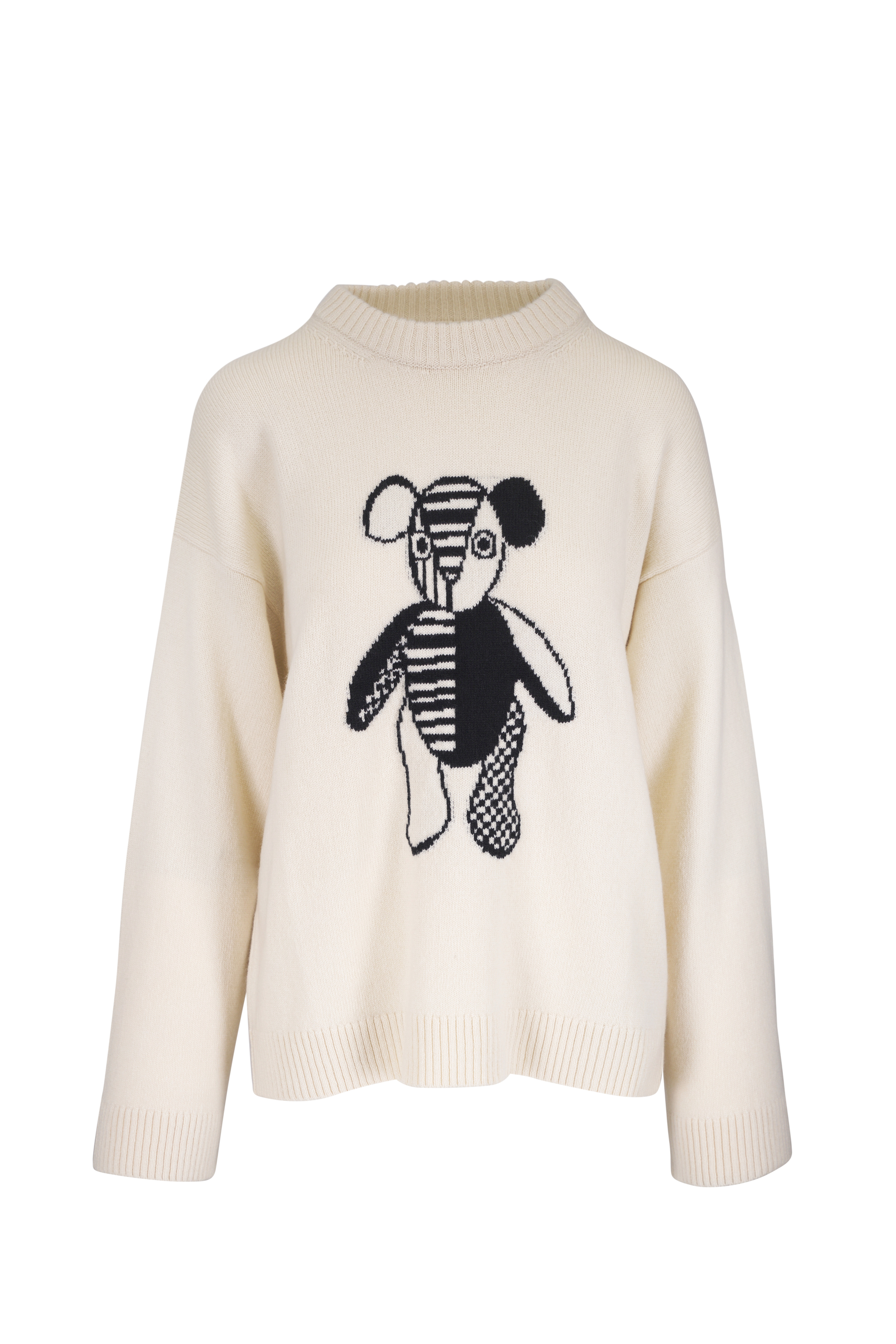 クロップドカーディガン ホワイト FENDI Fendi Sweater Crop Embroidered Karligraphy White - トップス