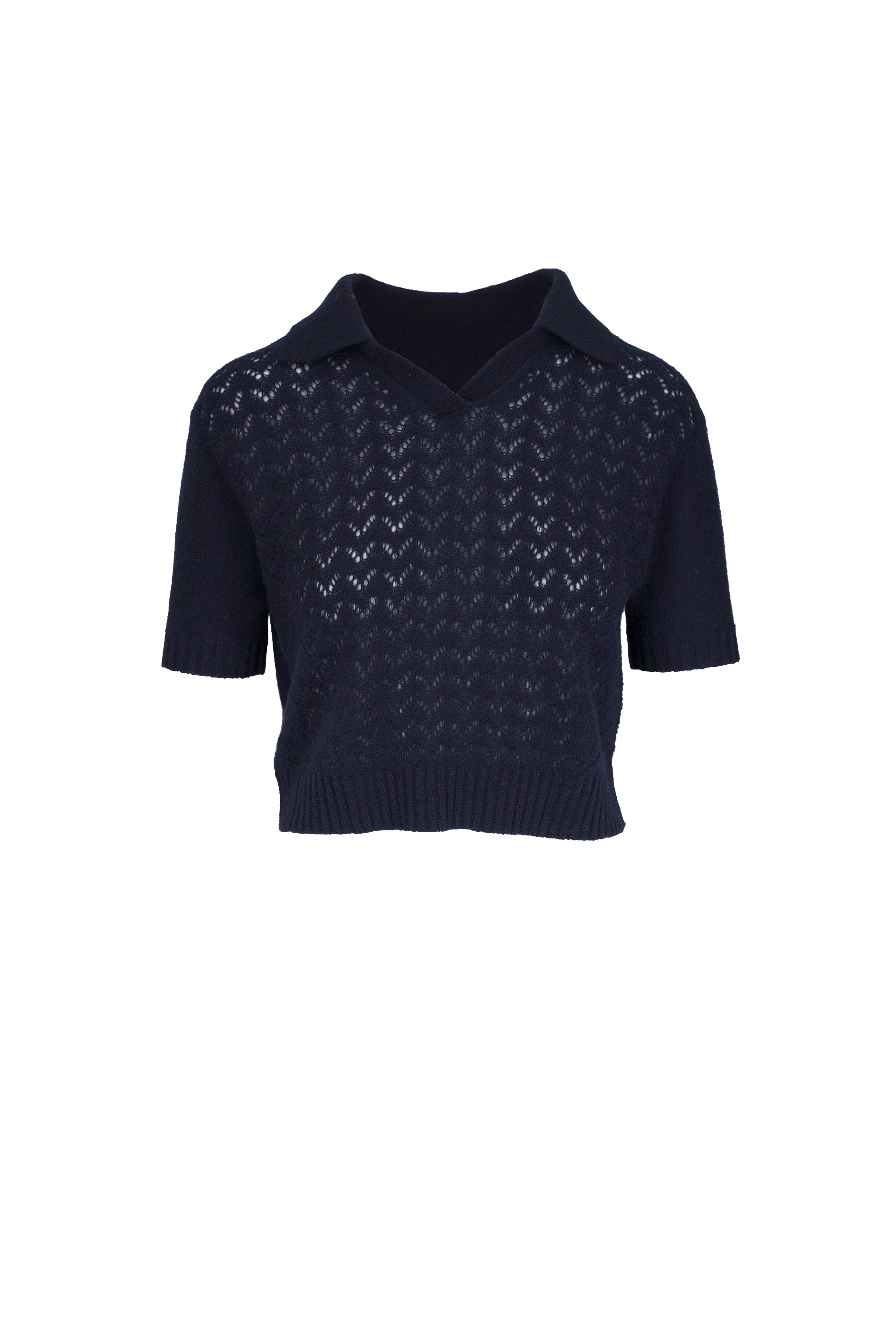 Miu Miu - Natural Stripe Cotton Henley Shirt | Mitchell Stores