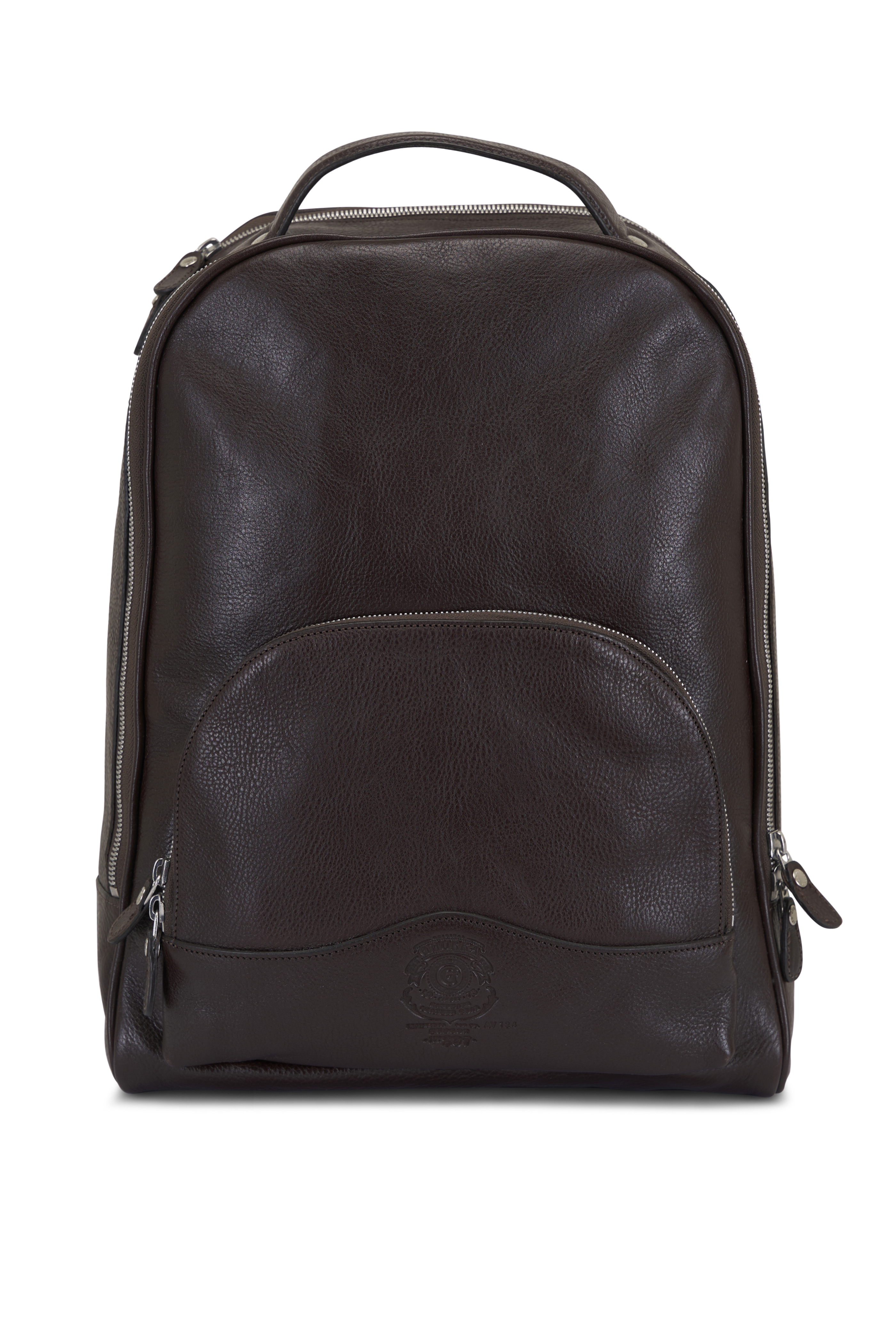 Want Les Essentiels - Kastrup Black Pebbled Leather Backpack