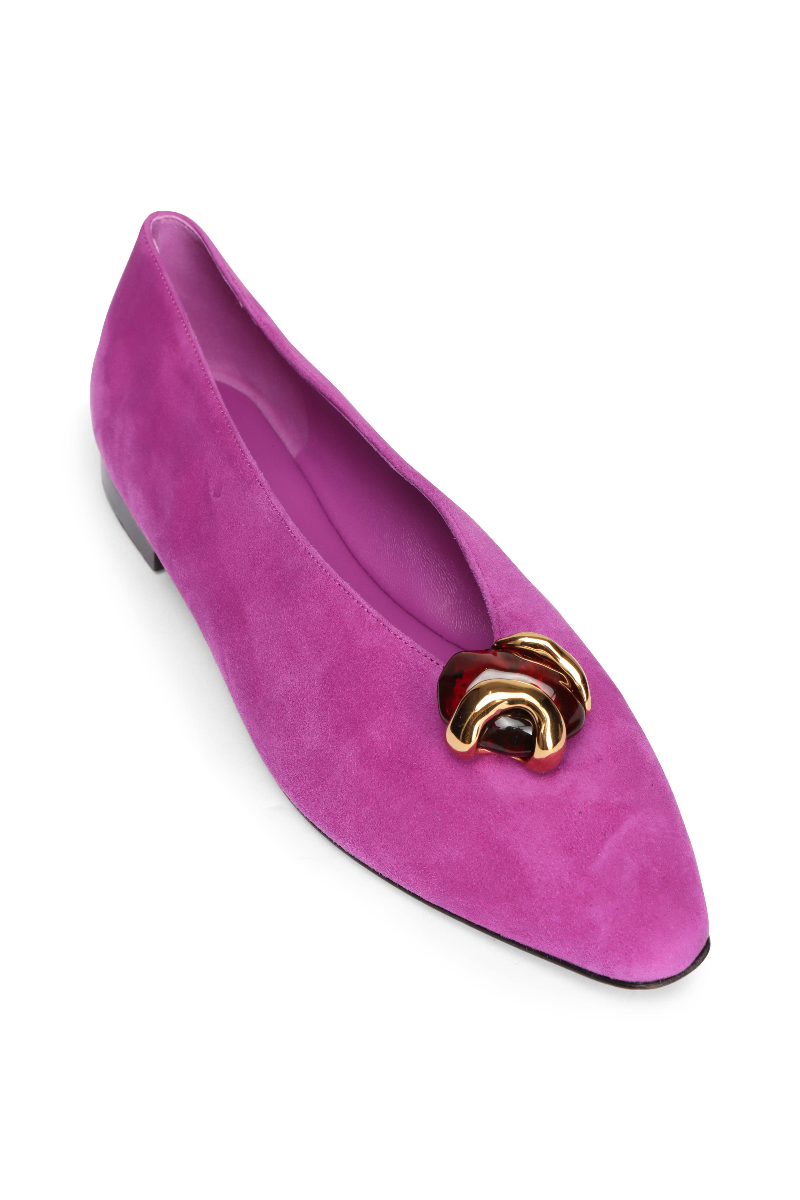 JIMMY CHOO LOVE FLAT 36 バレエピンク Jimmy Choo - Love Ballet Pink Patent Leather Ballet Flat