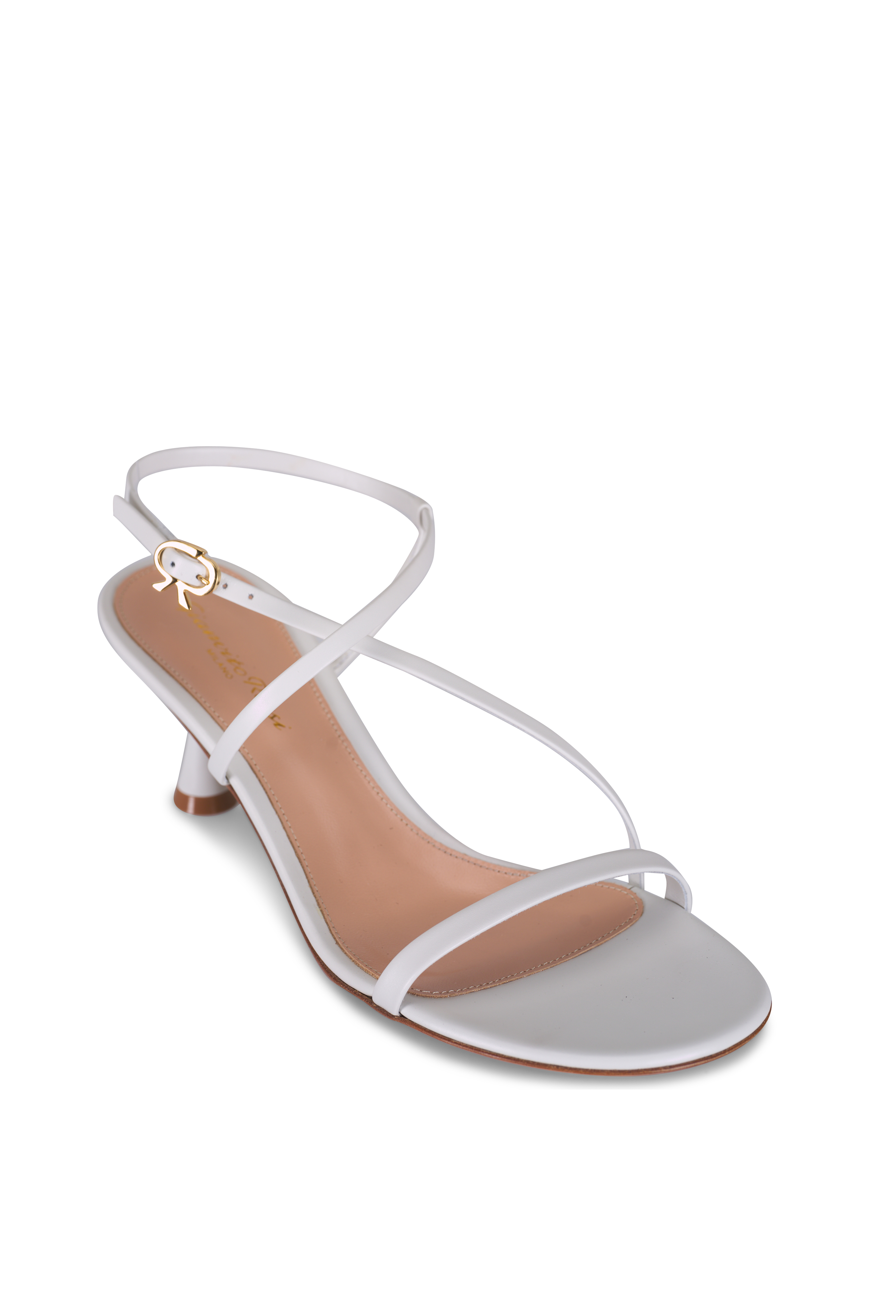 Gianvito Rossi - Mekong Gold & Raffia Platform Flip Flop