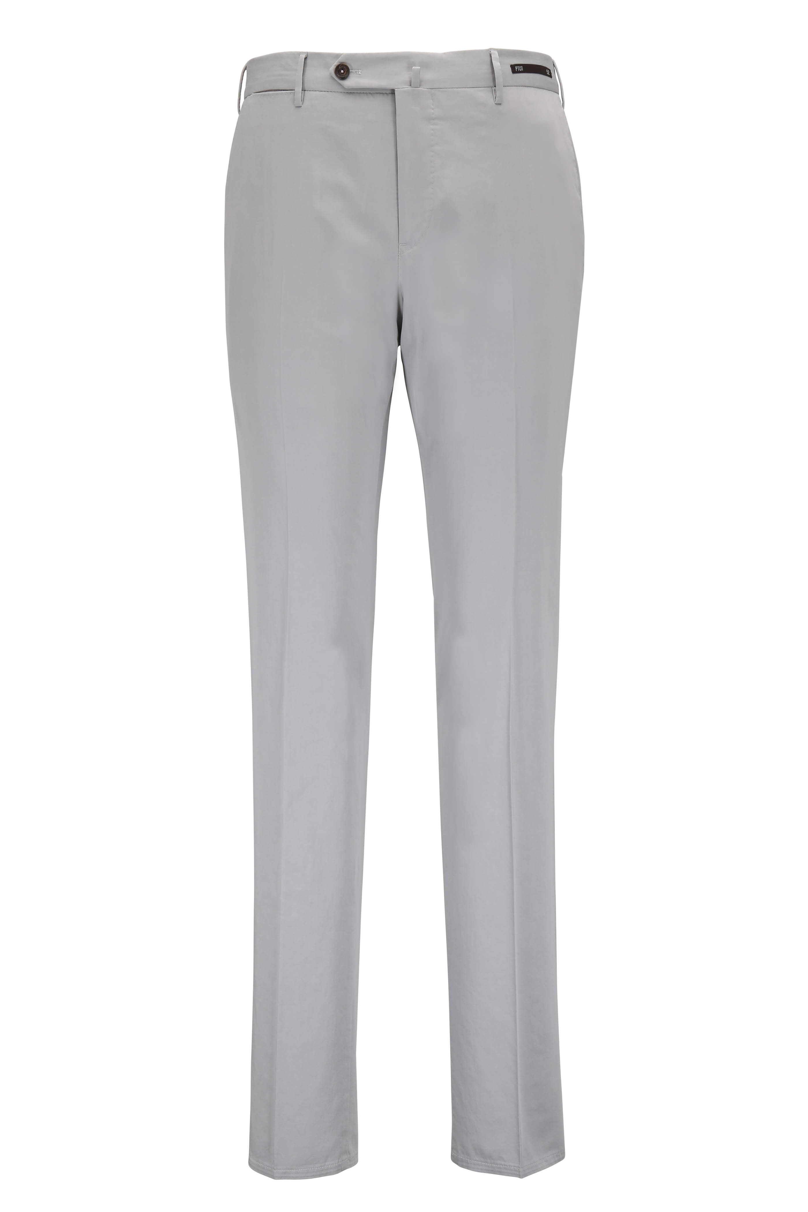 パンツ PT TORINO Women Straight Pants CDVSNNZ00STD SD590010 White PT Torino - Off White Cotton Dress Pant | Mitchell Stores
