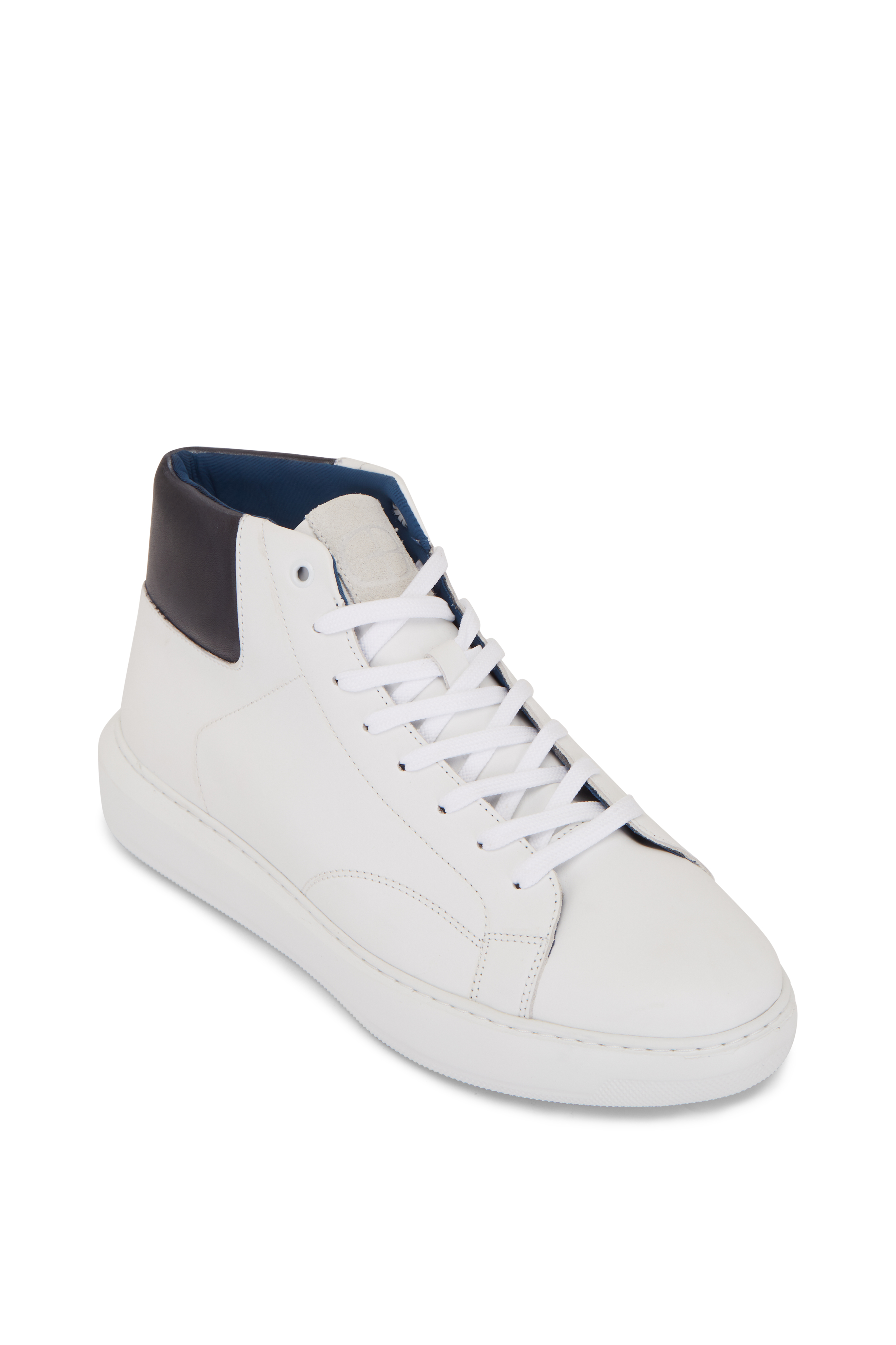 rubirosa MEN'S SNEAKER IN WHITE CALF/NYLON WITH NUBUCK TRIM – Oxford and  Derby