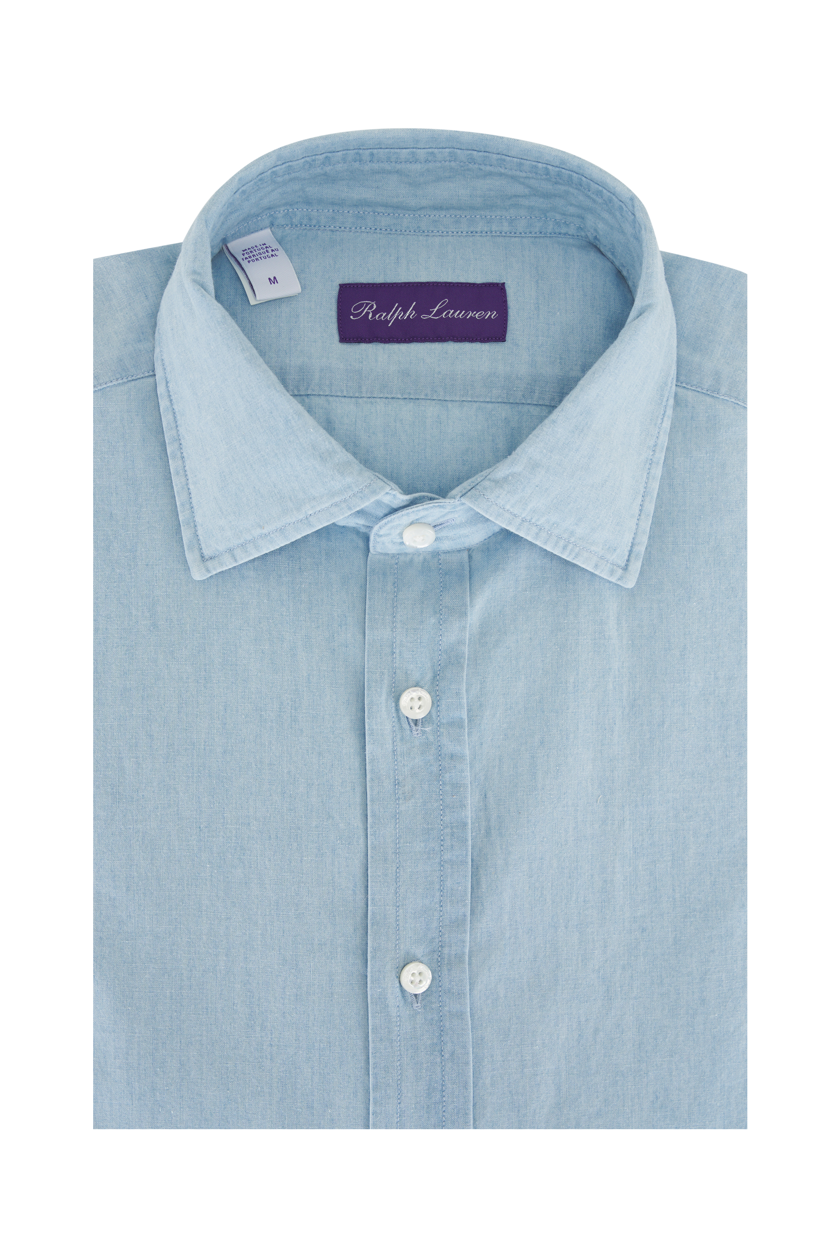 Ralph Lauren Purple Label - Lavender Glen Check Linen Sport Shirt