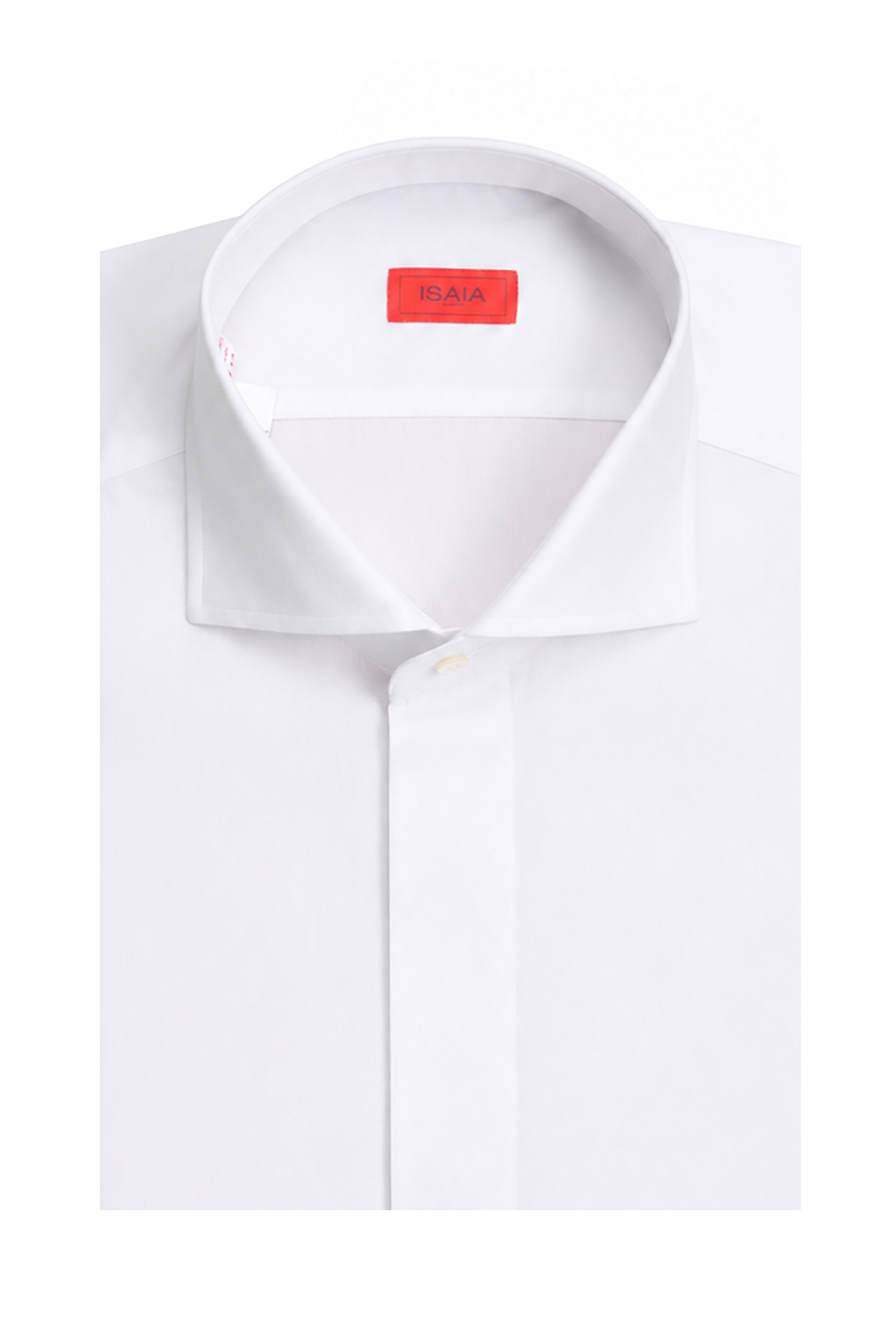 isaia dress shirt Isaia Men's Solid White Cotton Dress Shirt