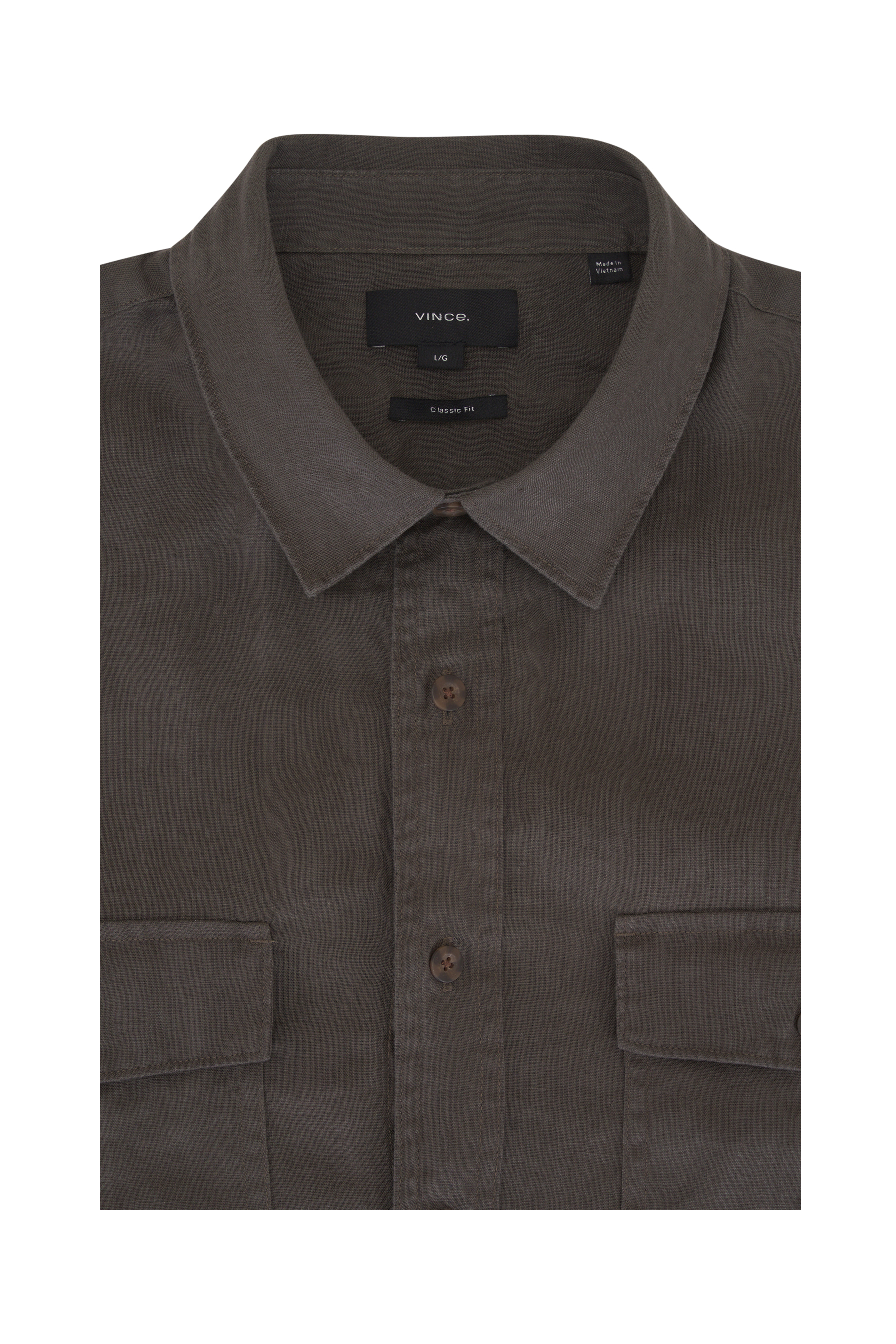 Giannetto - White & Brown Cotton Check Dress Shirt