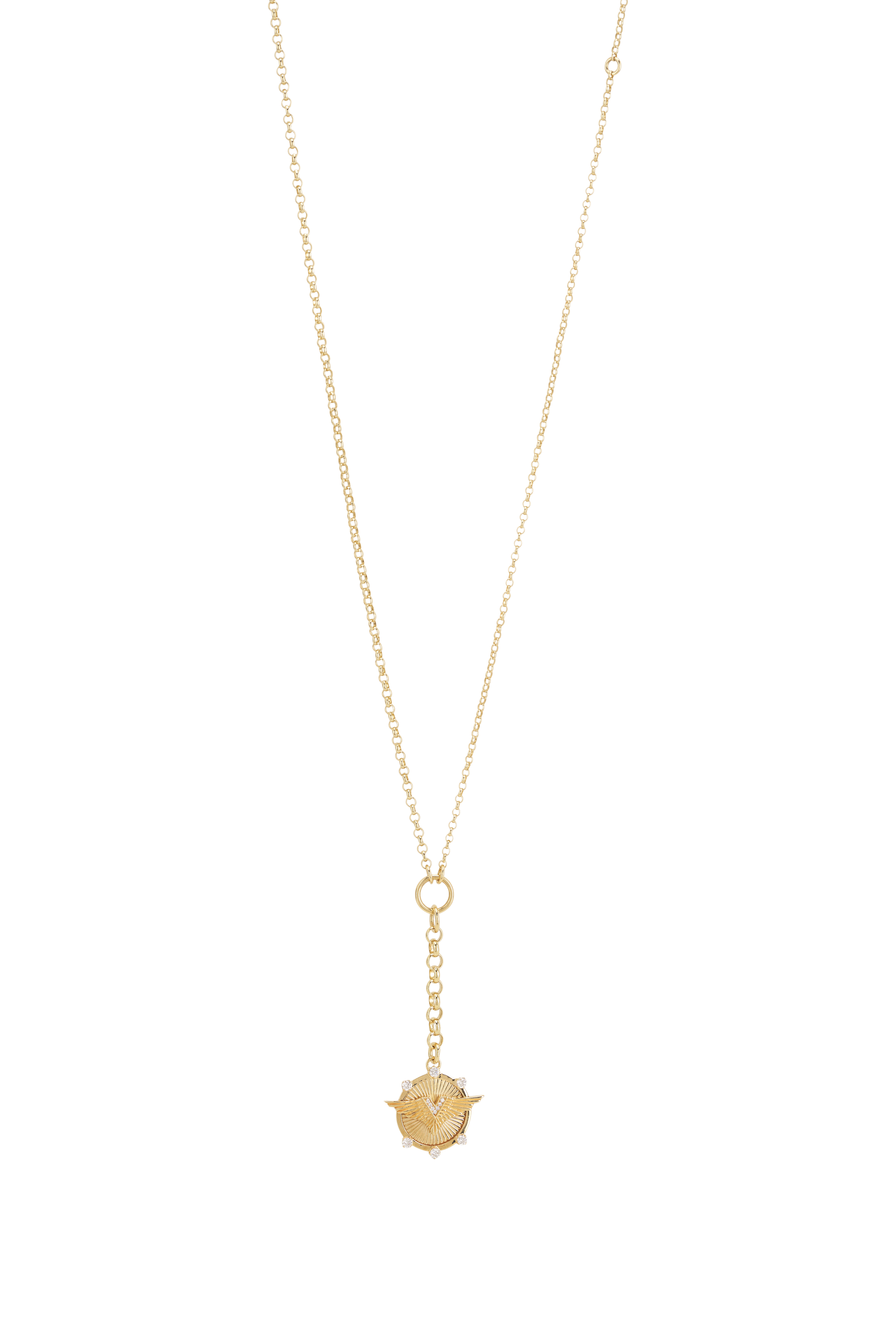 Foundrae - Reflection Heart-Love Token Drop Necklace