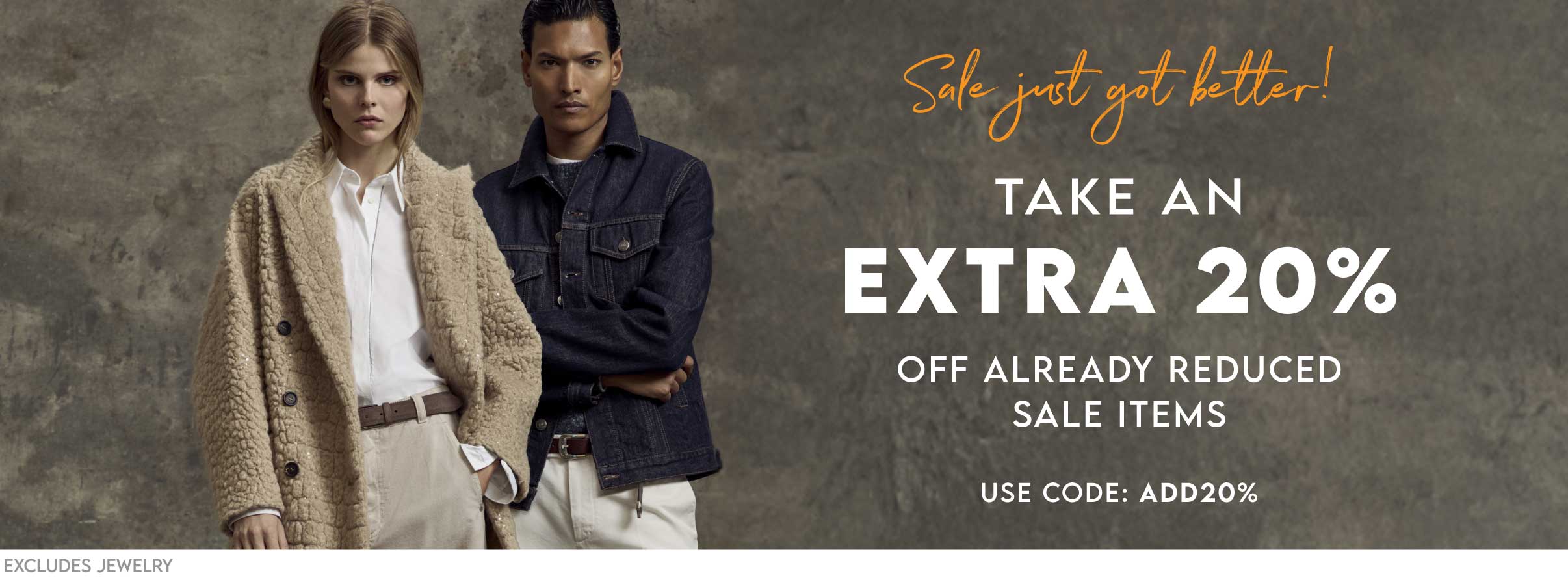 Take an Extra 20% off all Sale!