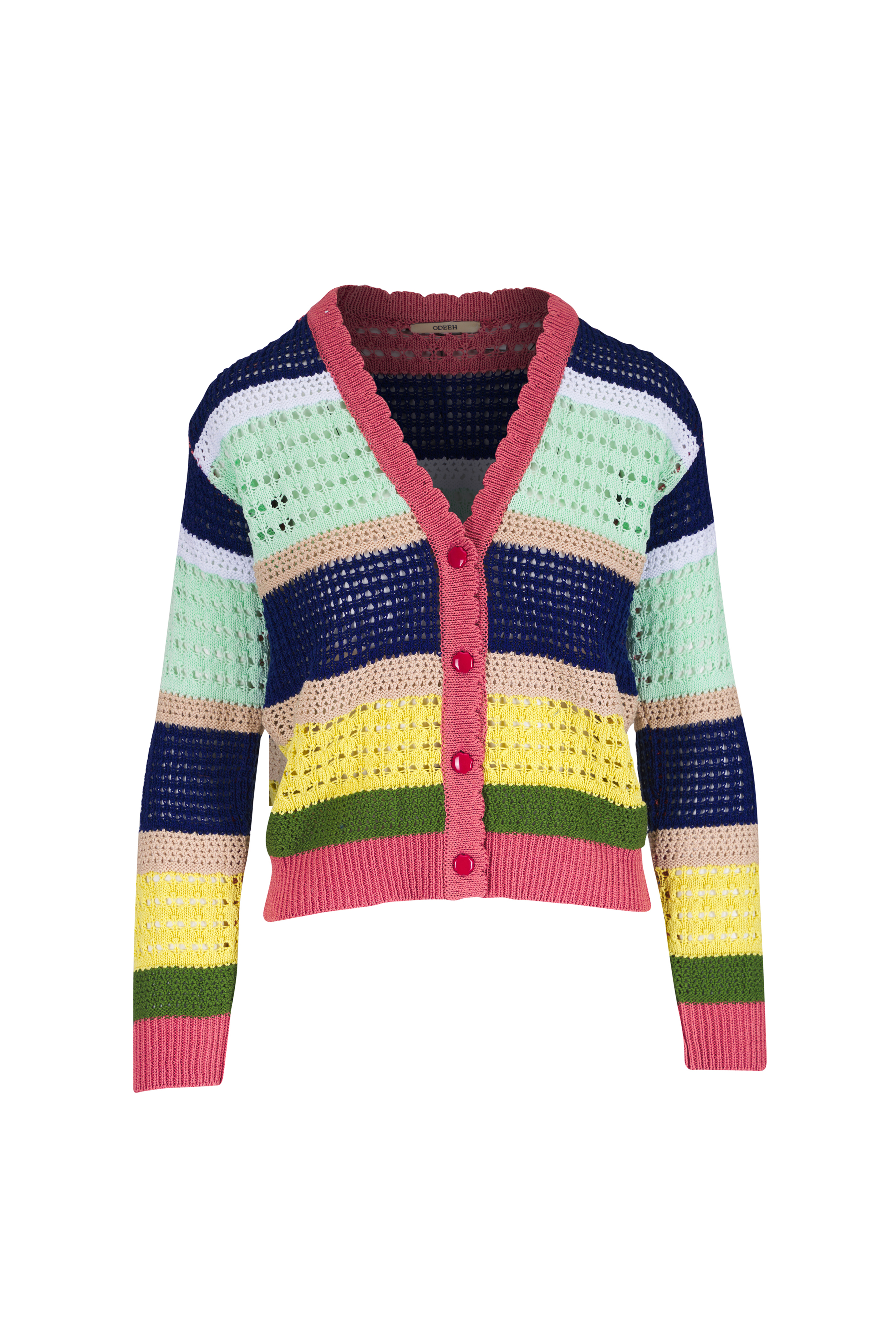R13 - Baby Black Floral Cashmere Cardigan | Mitchell Stores