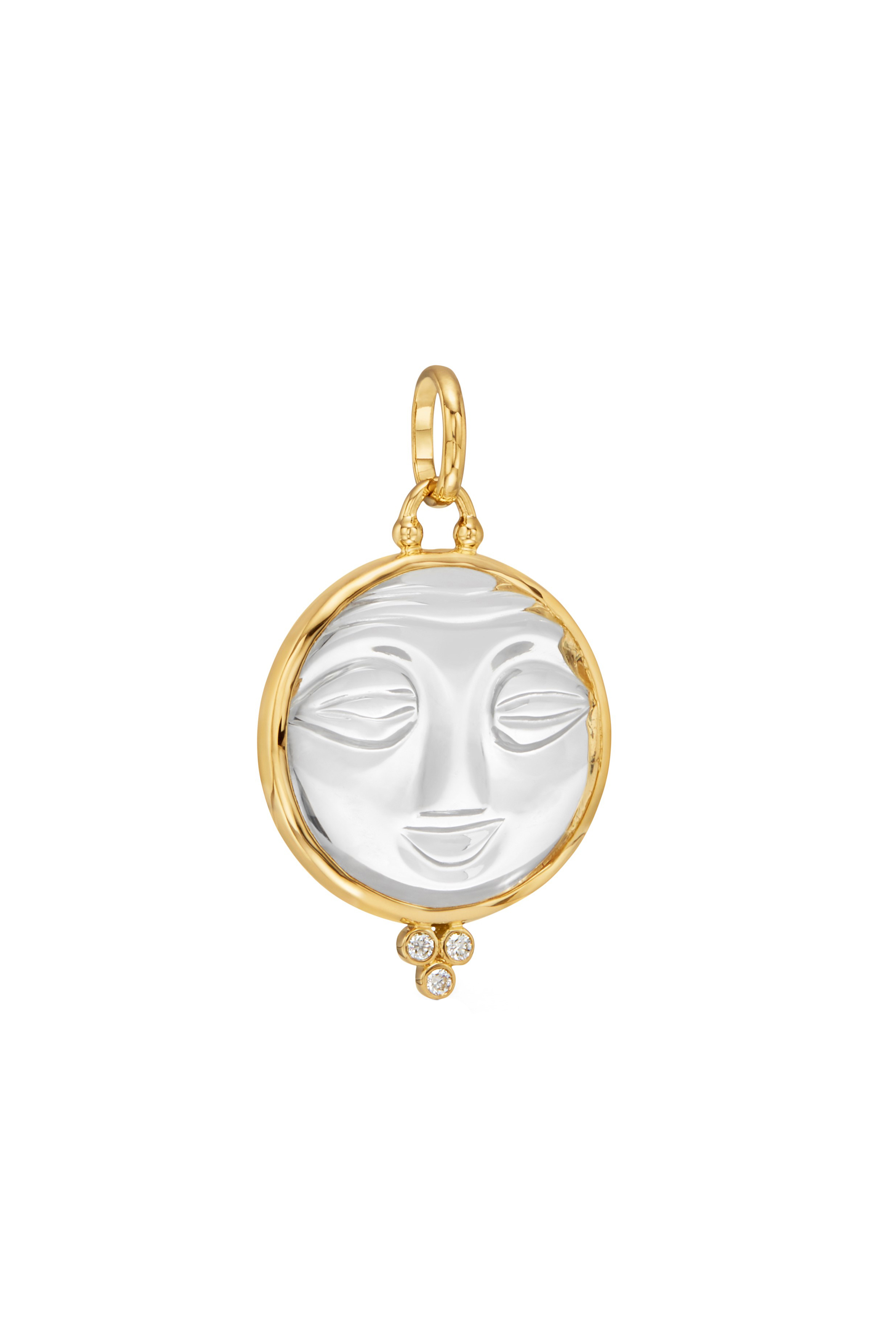 Temple St. Clair - 18k Gold Large Rainbow Fiori Amulet