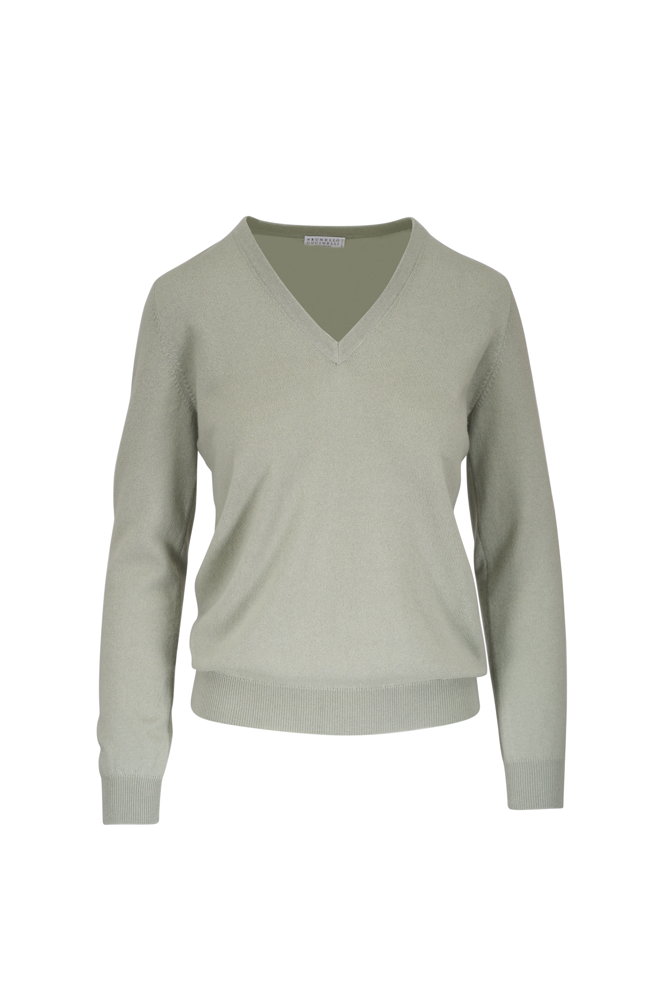 Brunello Cucinelli - Paillette Eucalyptus Linen Open-Knit Zip Cardigan