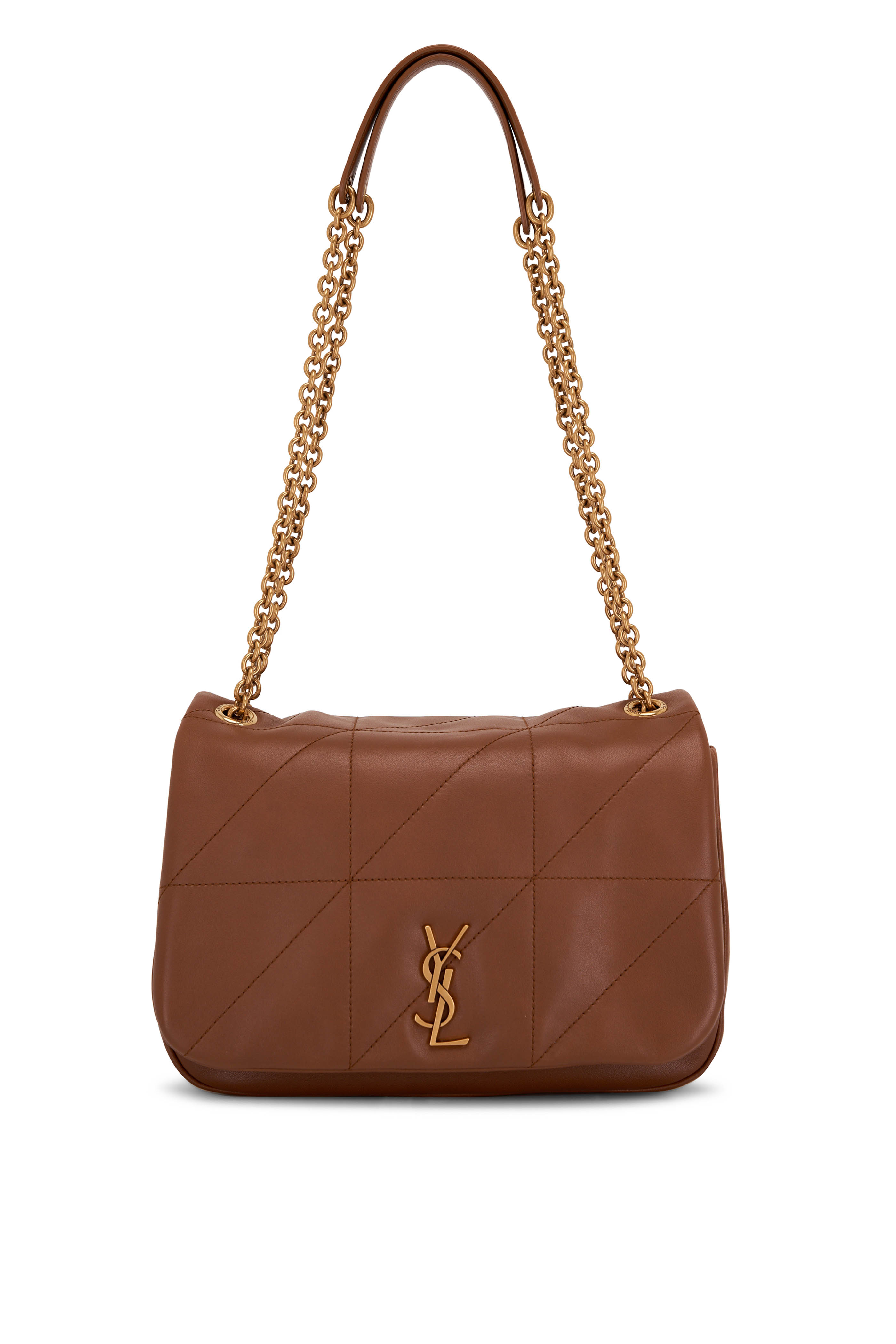 Saint Laurent - Medium Manhattan Black Leather Shoulder Bag 