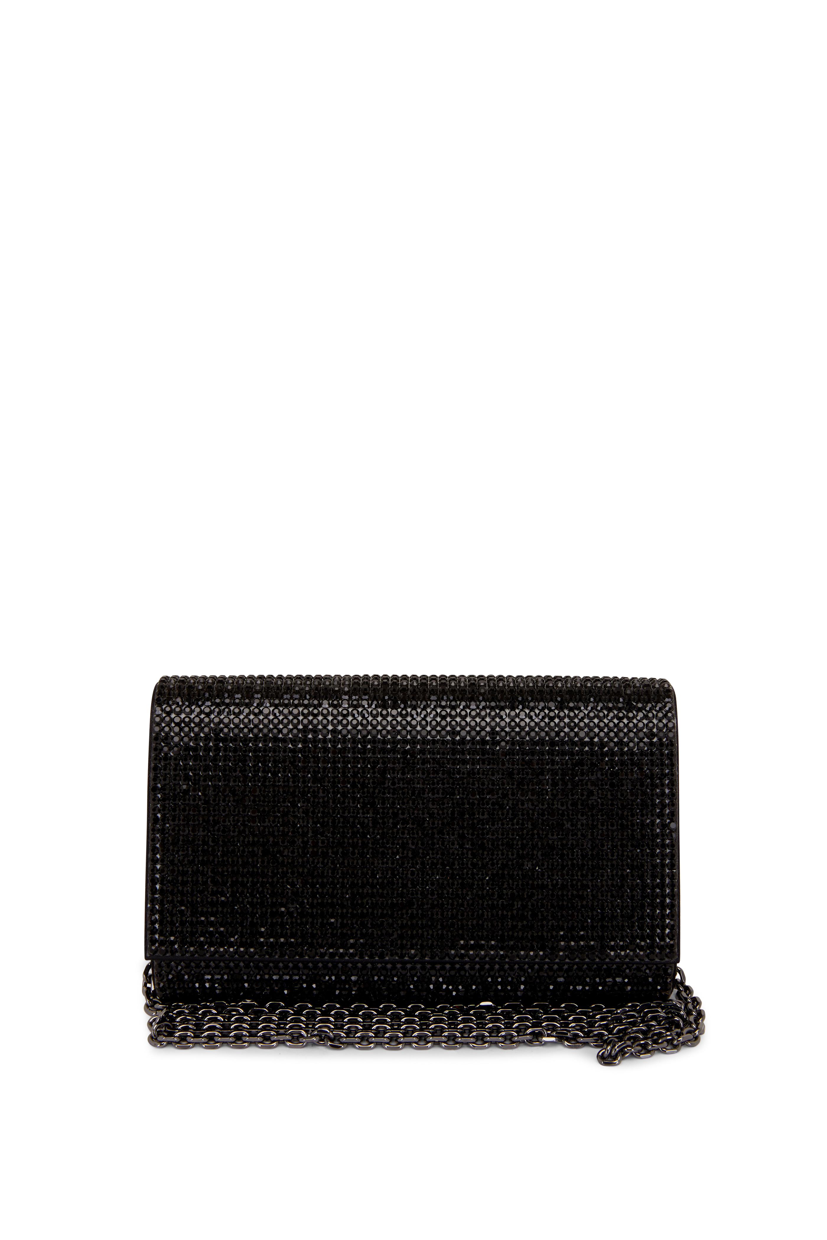 Judith Leiber Couture Crystal Bow Clutch Bag