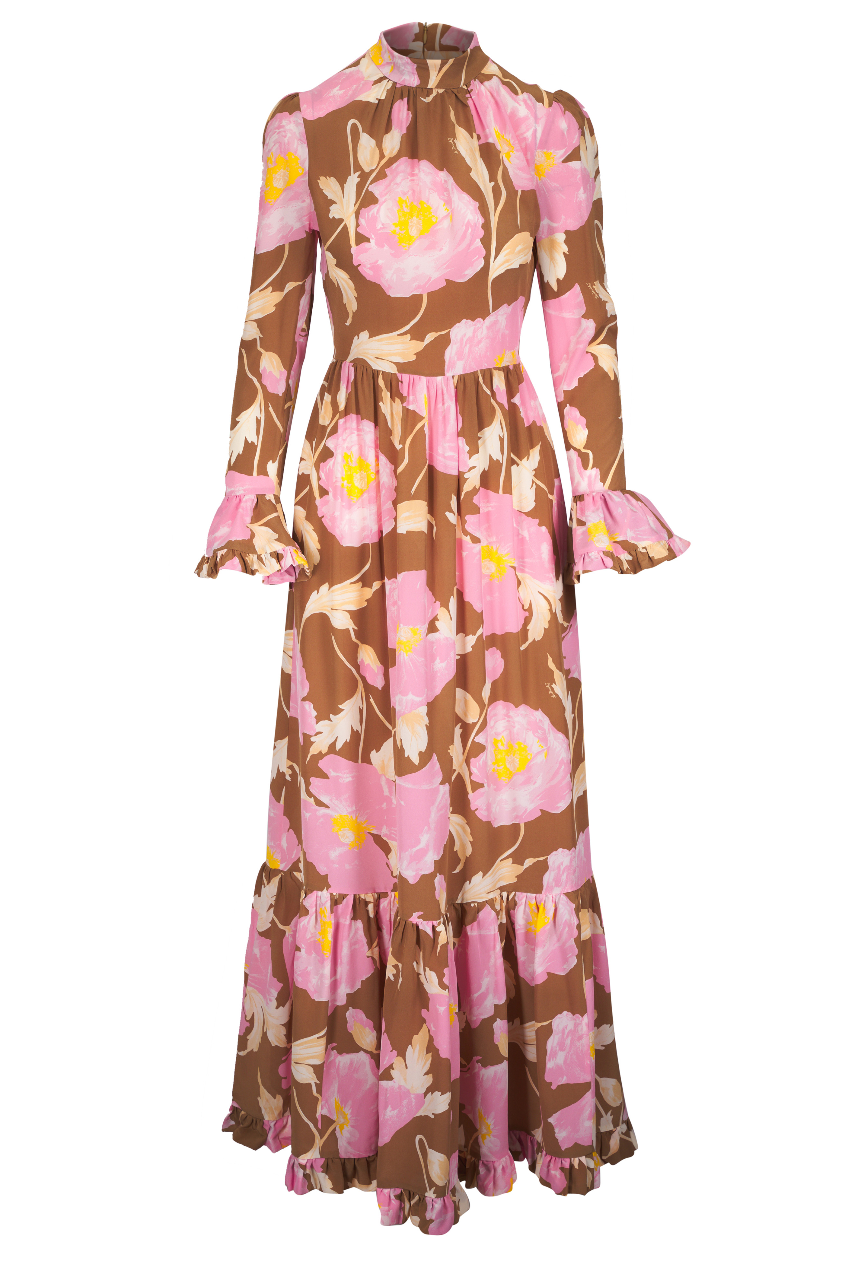 La Double J - The Kaftan Cream Agua Macrame Mini Dress