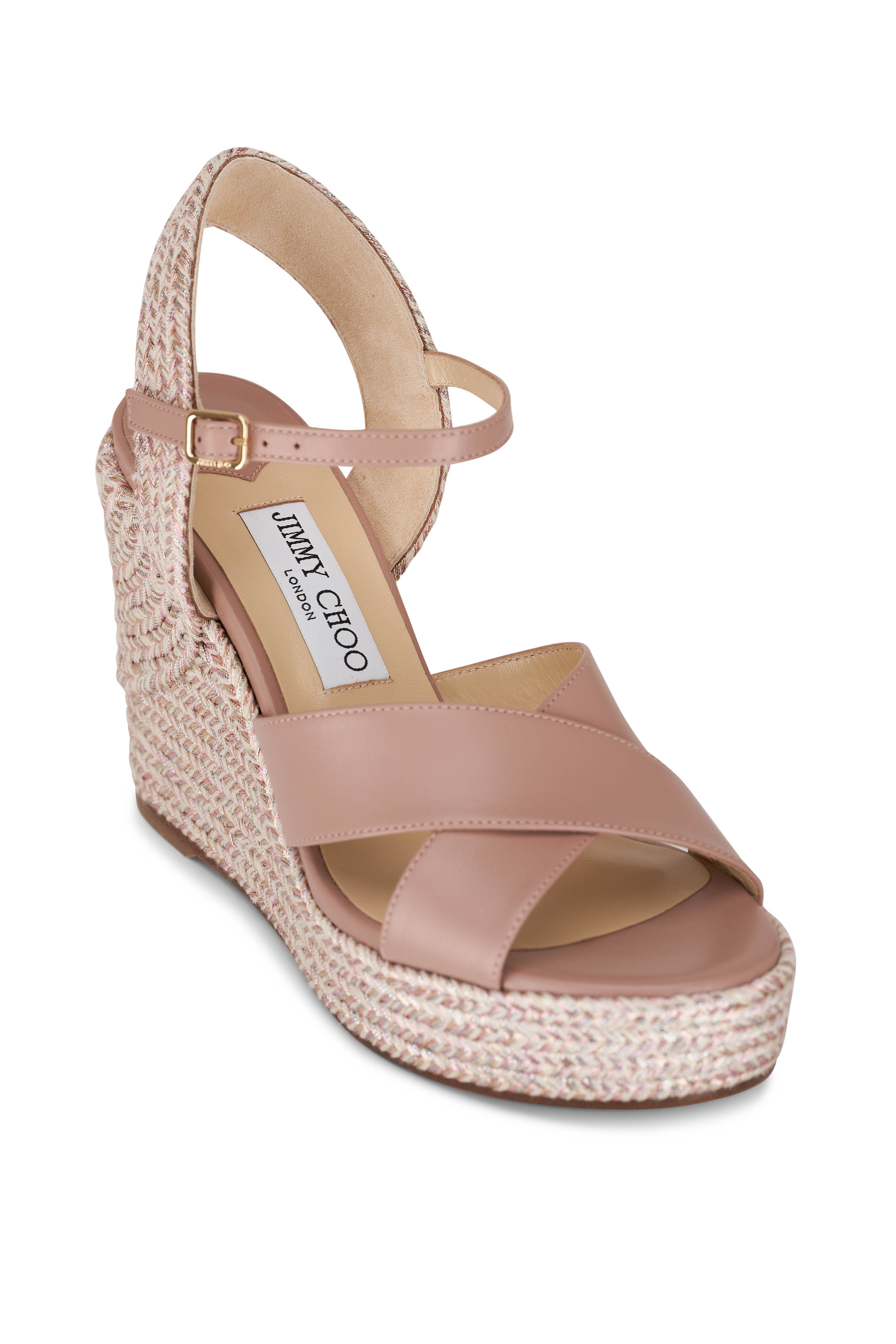Prada - Pink Suede Mule Espadrille | Mitchell Stores