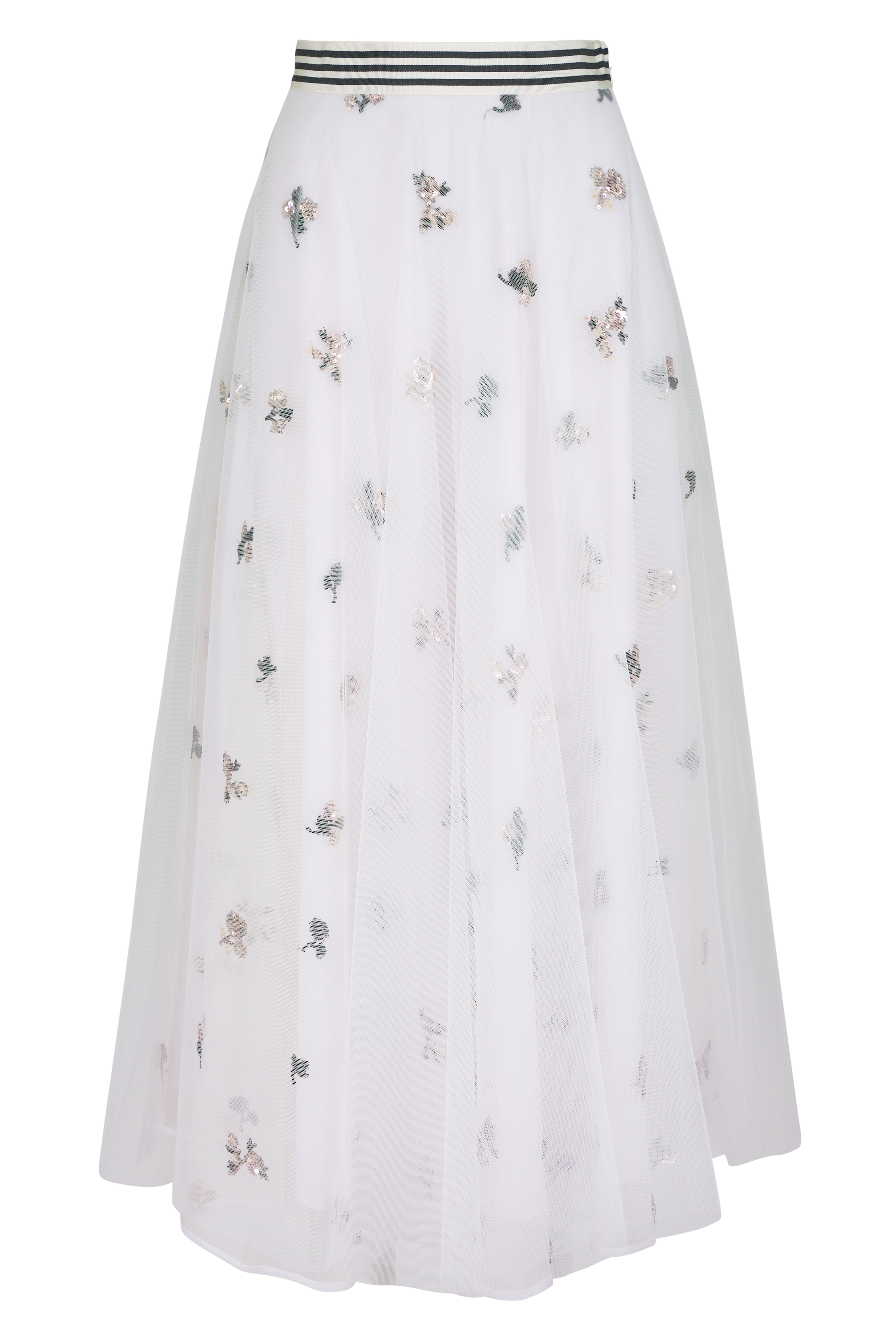 ロロピアーナ　シルク　スカート Loro Piana - Elise Fluid Diamond Cloquet Clove Silk Skirt