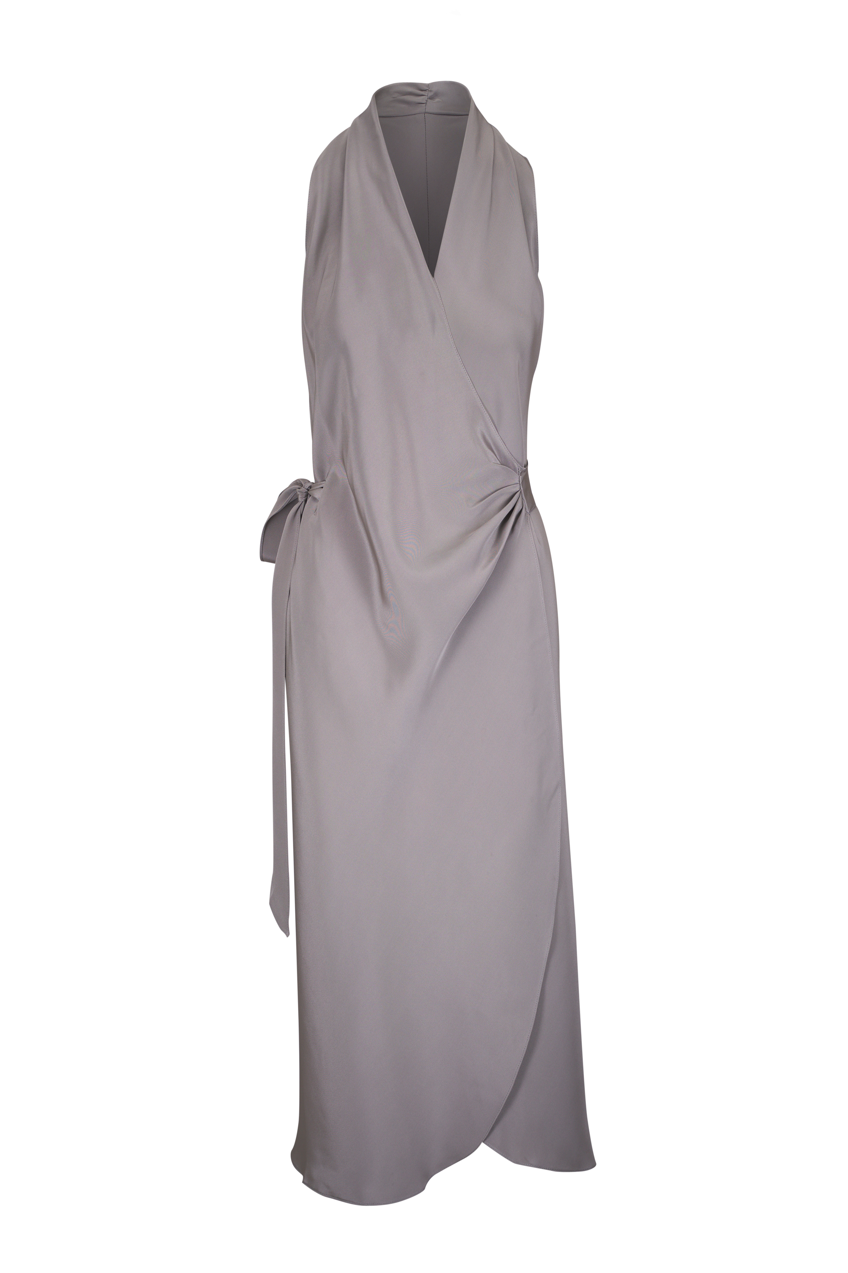 Peter Cohen - Vicky Charcoal Hammered Silk Gown