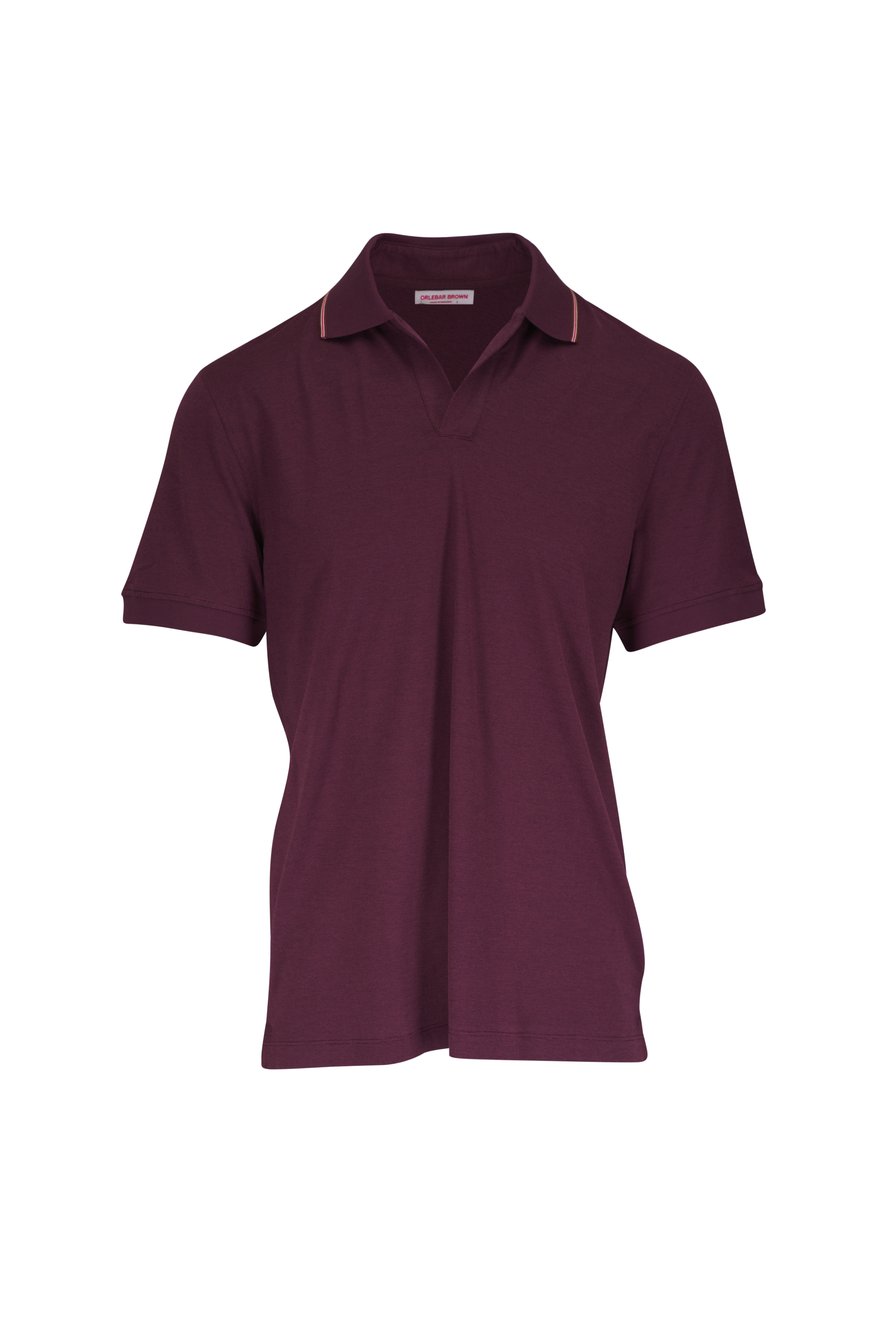 Orlebar Brown - Horton Navy Johnny Collar Tipped Polo