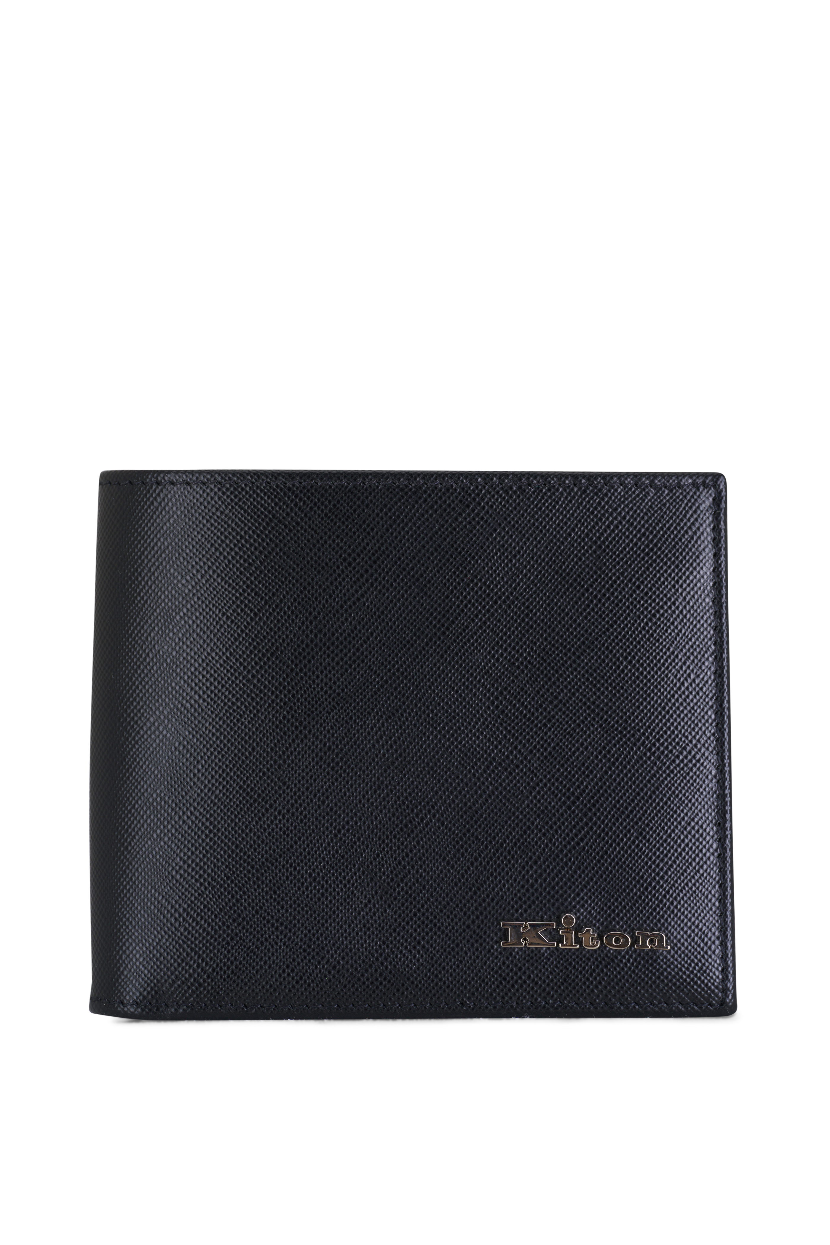 Tom Ford - Black Embossed Patent Leather Bi-Fold Wallet