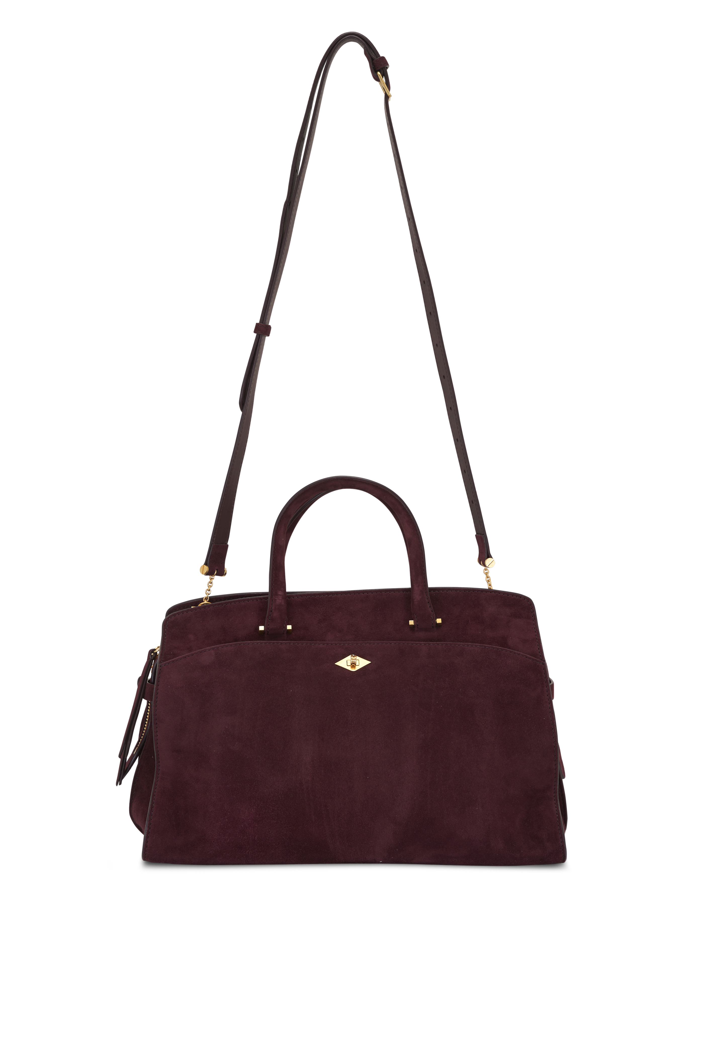 Valentino Garavani - VRing Red Leather Small Saddle Bag
