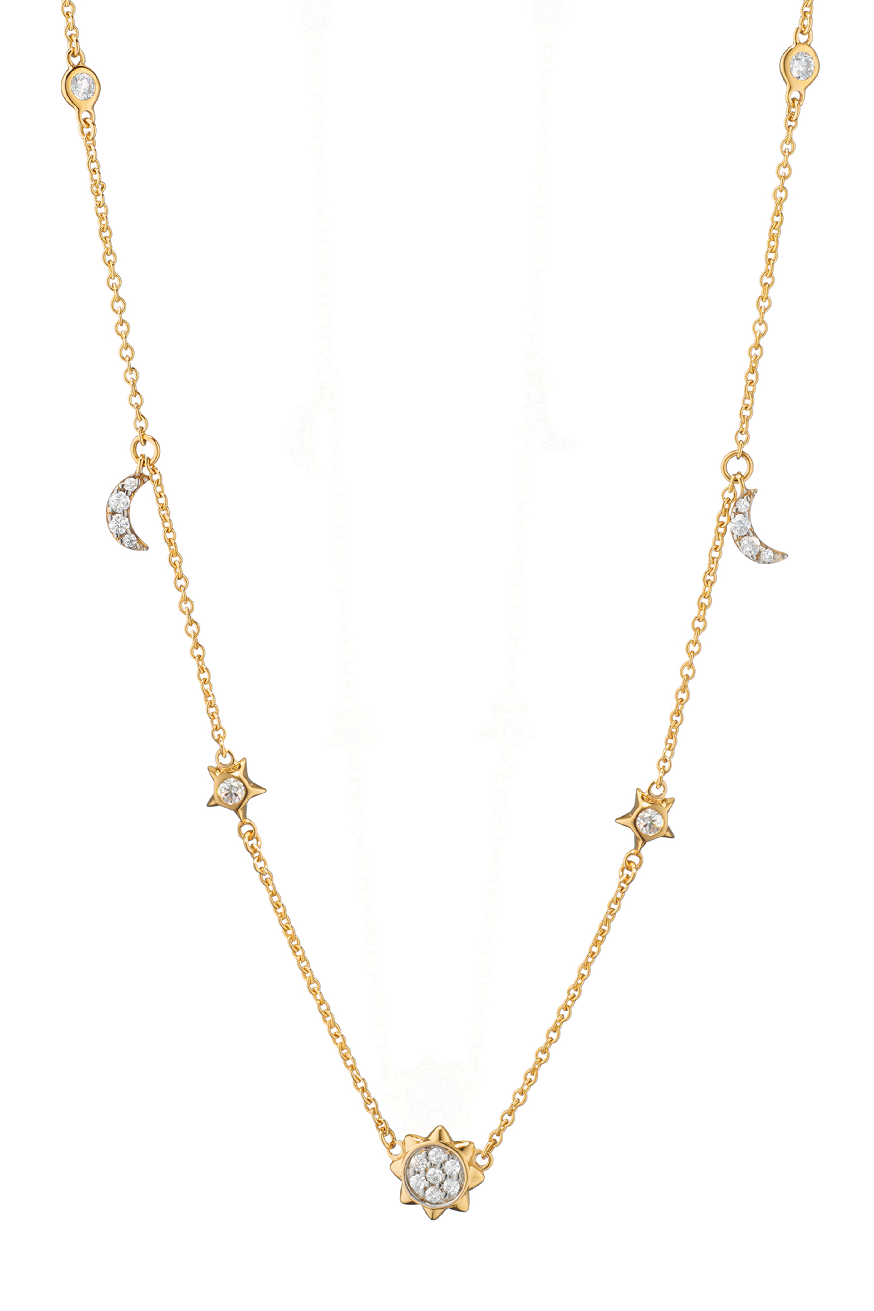18K Gold Audrey Link Charm Necklace - Gold Link Necklace by Monica Rich Kosann