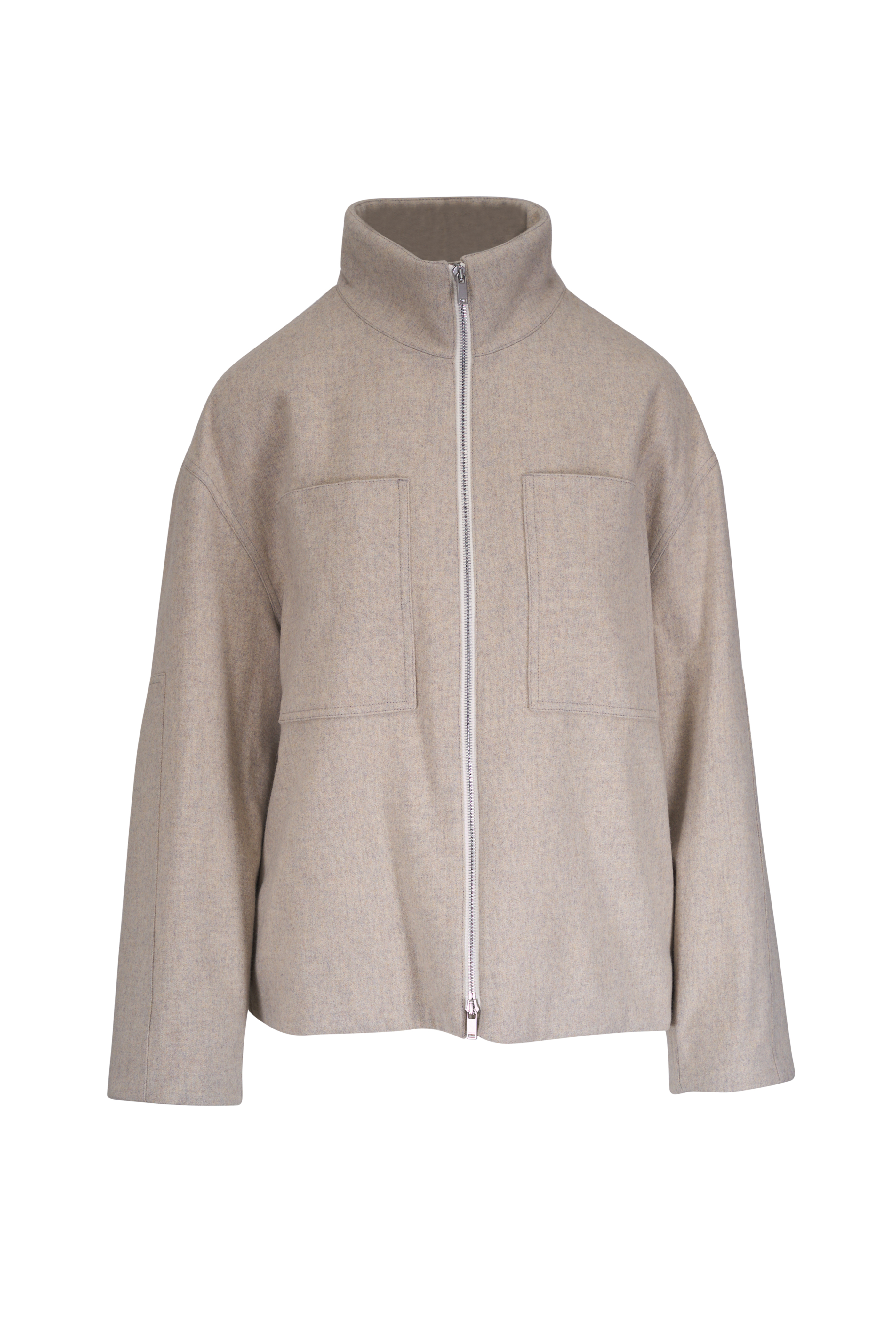 ジャケット・アウター STELLA McCARTNEY/ WOOL MELTON COAT STELLA MCCARTNEY Satin-trimmed wool coat | THE OUTNET