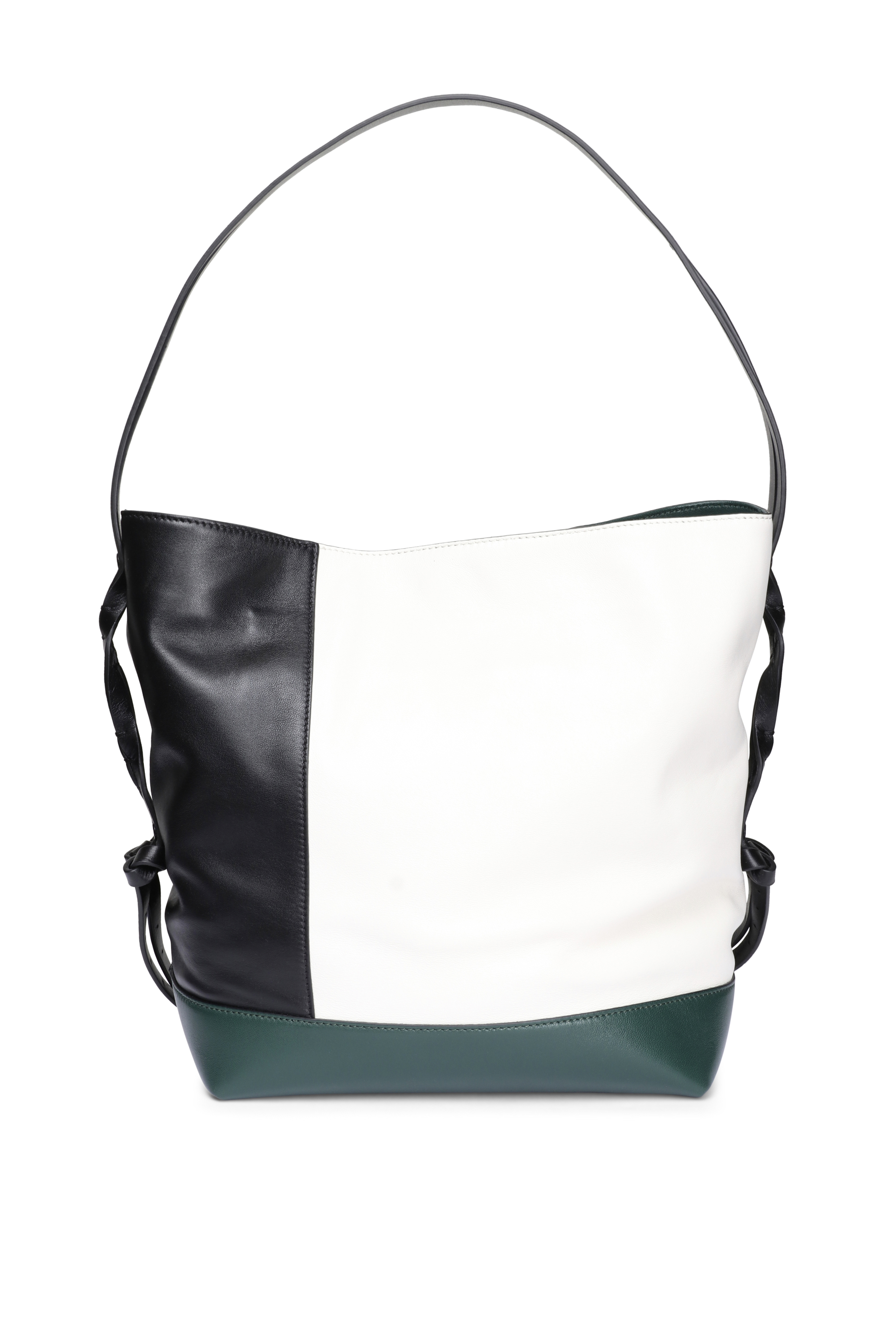 ルブタン　Marie Jane Bucket　ホワイト　希少 Christian Louboutin Leather Spiked Marie Jane Bucket Bag