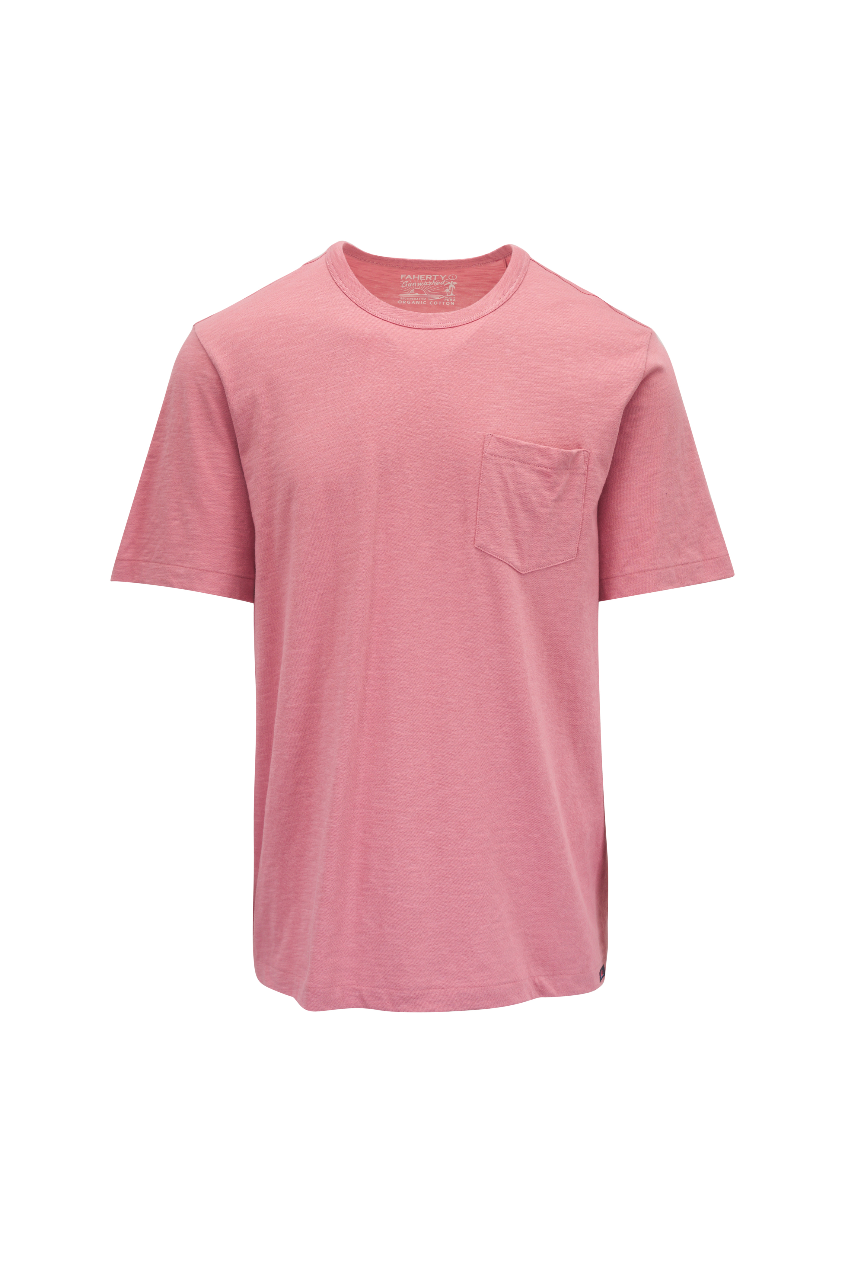 FAHERTY BRAND Sunwashed Tシャツ ウォッシュ ド ブラック Faherty Brand - Washed Black Sunwashed Pocket T-Shirt