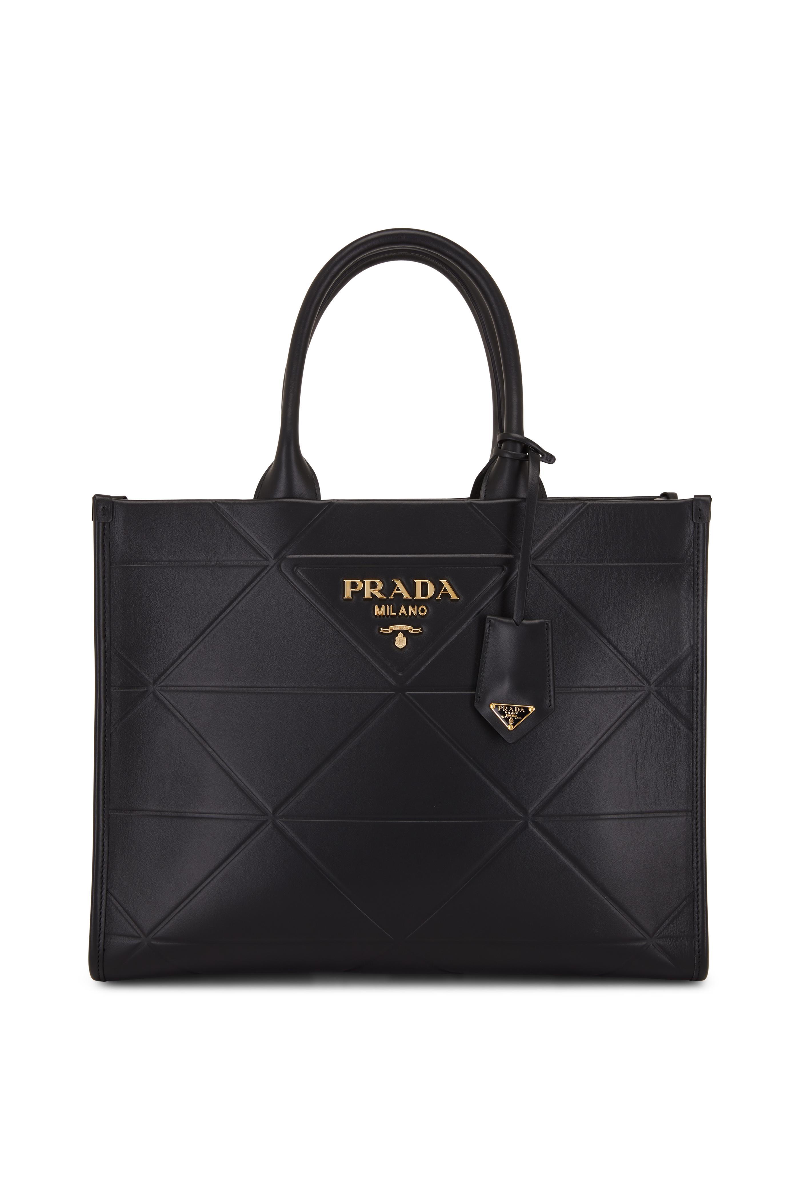 Prada Mini Crystal-embellished Satin Bucket Bag - Black