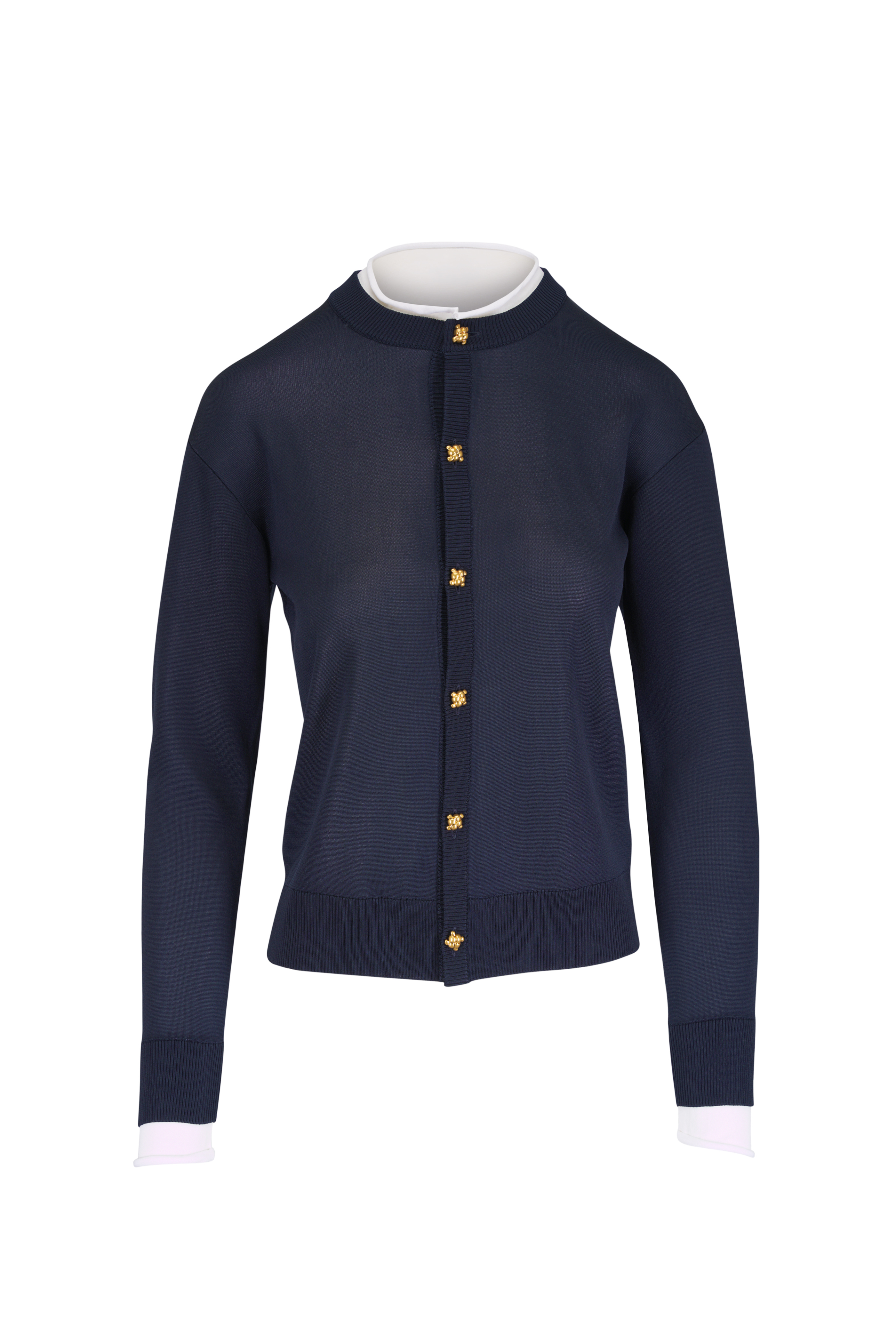 Loro Piana - Angera Navy Blue Cotton T-Shirt | Mitchell Stores