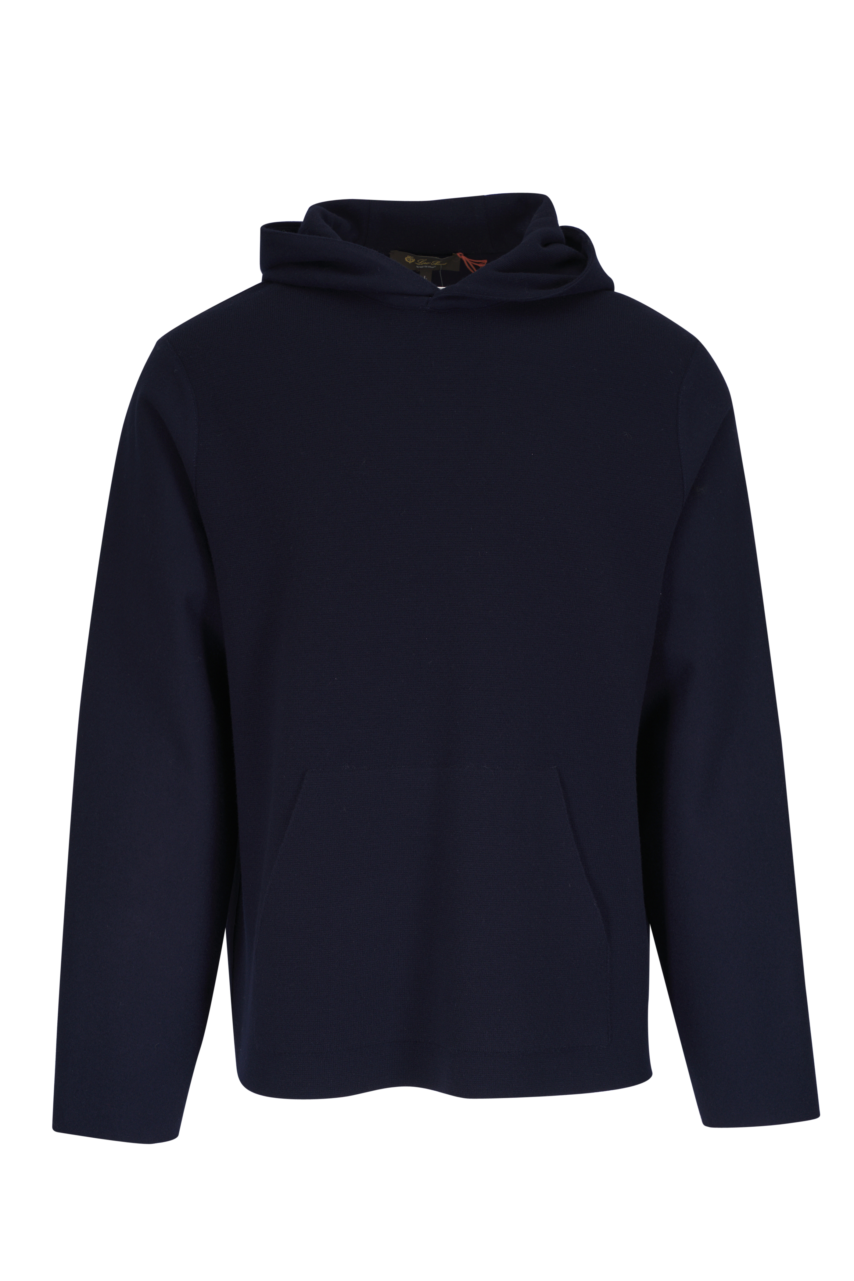 ★関税込み★ Loro PianaN BLUE NAVY KNITWEAR Midnight blue Slim-Fit Cotton and Silk-Blend Sweater | LORO