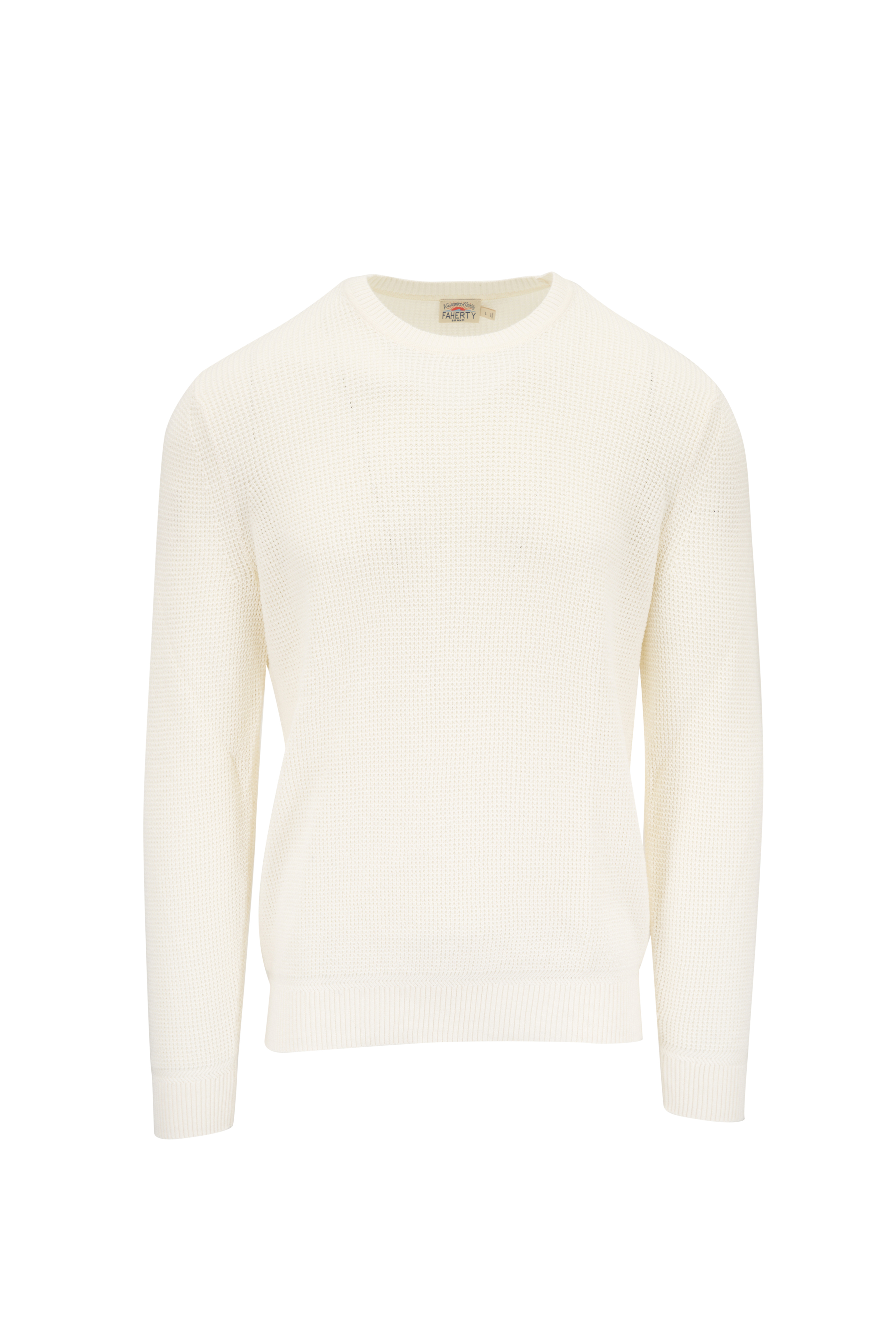Moncler - White Cotton & Cashmere Quarter Zip Sweater
