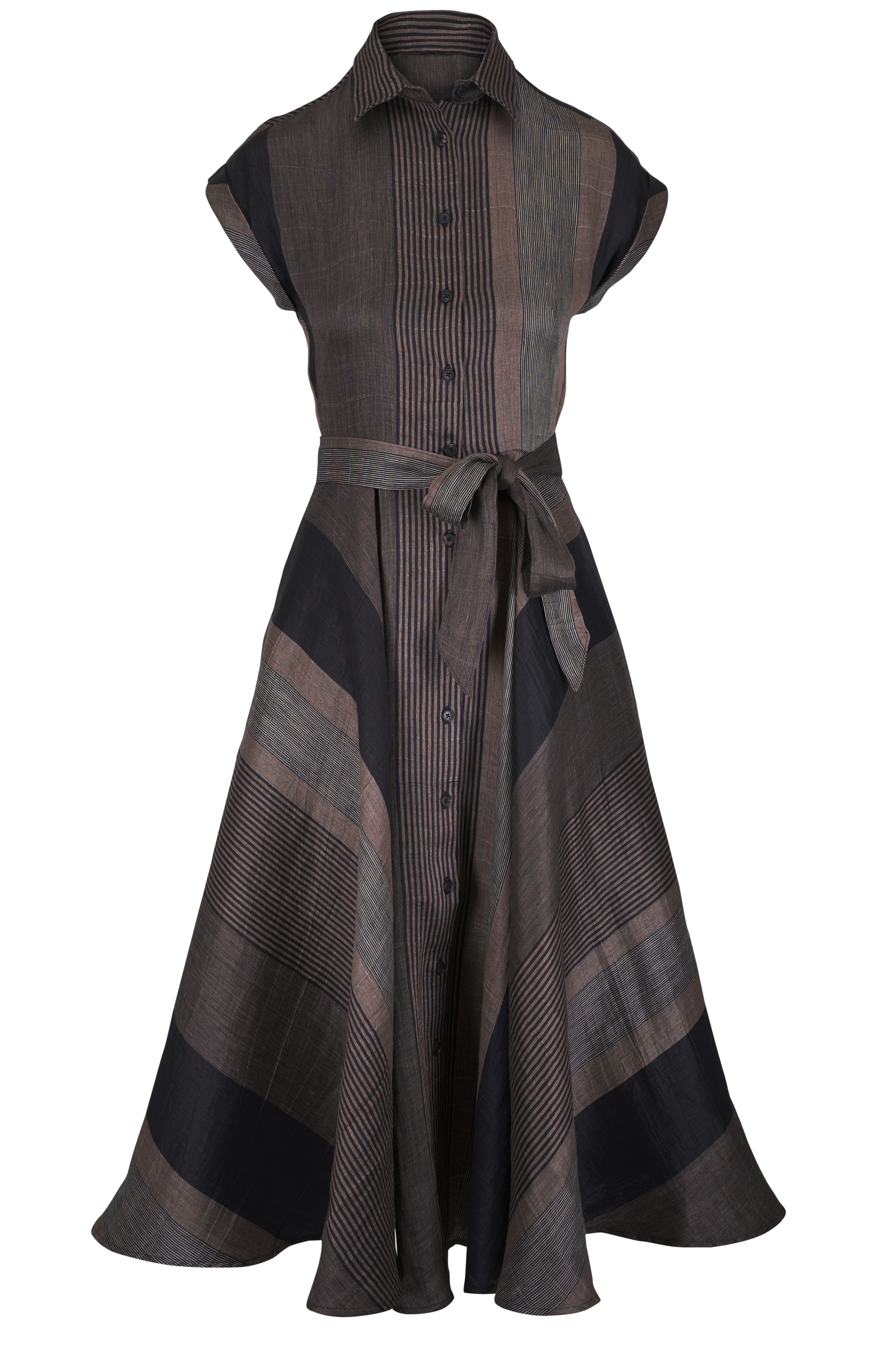 Khaite - Basile Black Midi Dress | Mitchell Stores
